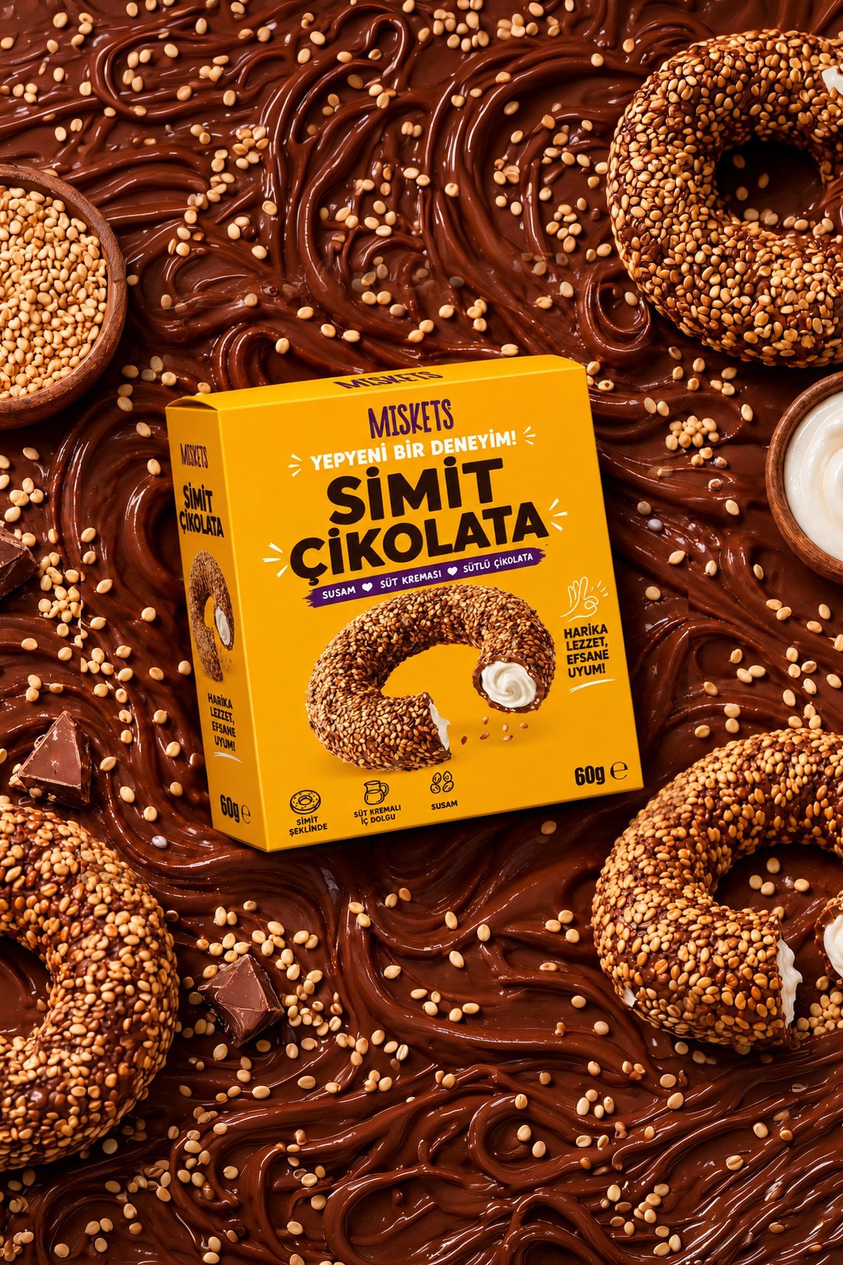Simit Çikolata 60 gr x 6 Adet
