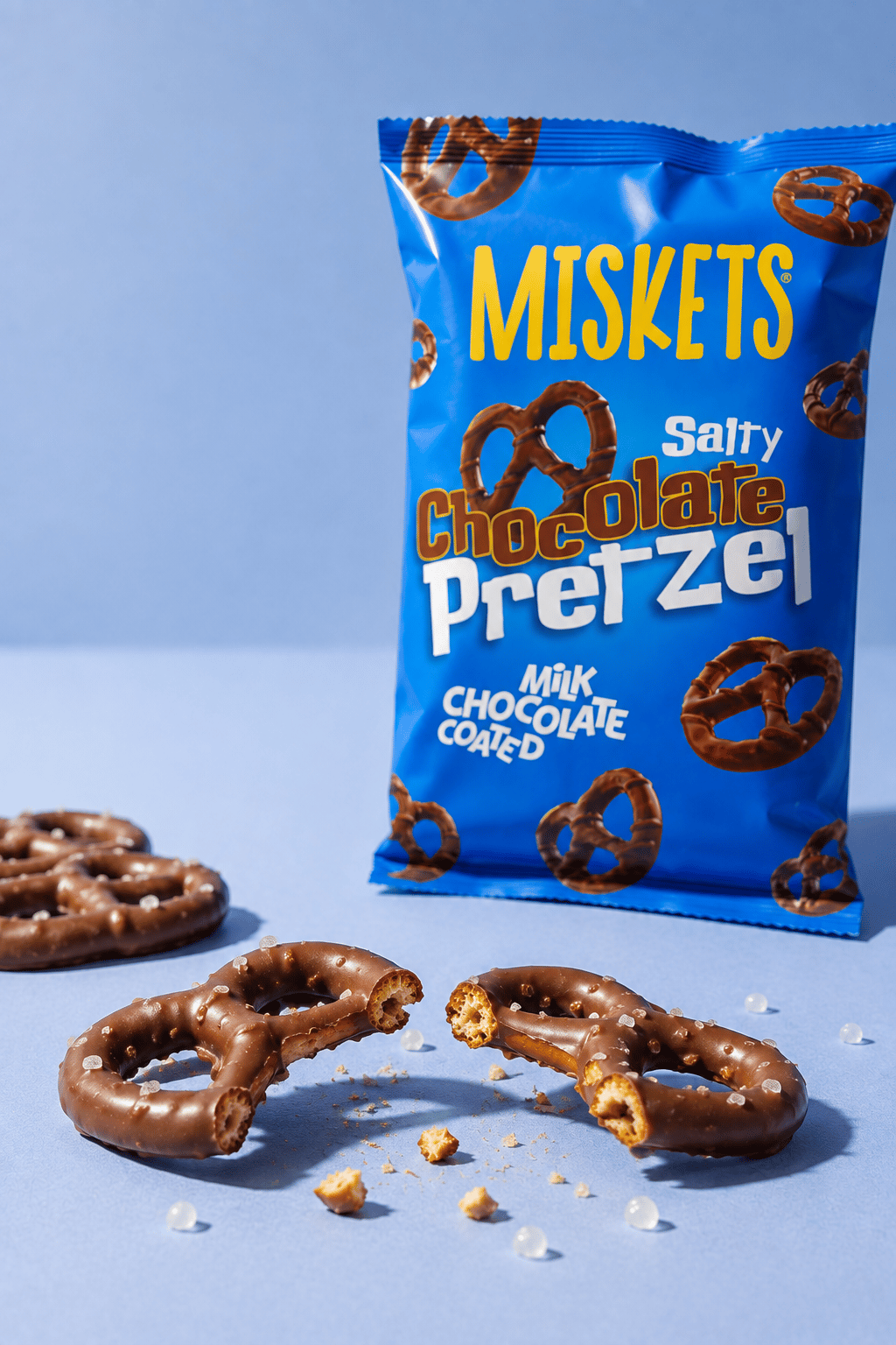 Sütlü Çikolata Kaplamalı Pretzel 50 gr x 3 Adet