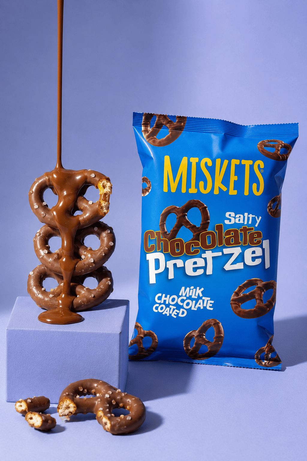 Sütlü Çikolata Kaplamalı Pretzel 80 gr x 6 Adet