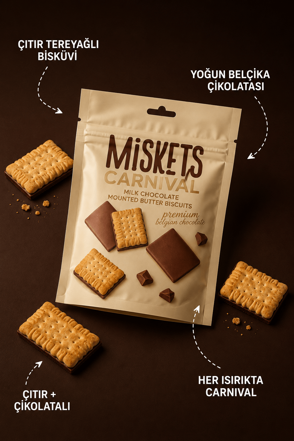 Sütlü Çikolatalı Petibör 80 gr