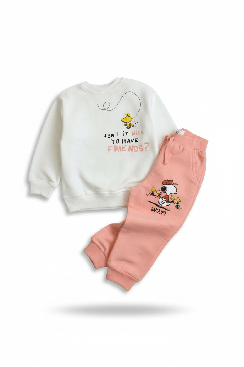 Çocuk Snoopy Karakter Baskılı Eşofman Takımı