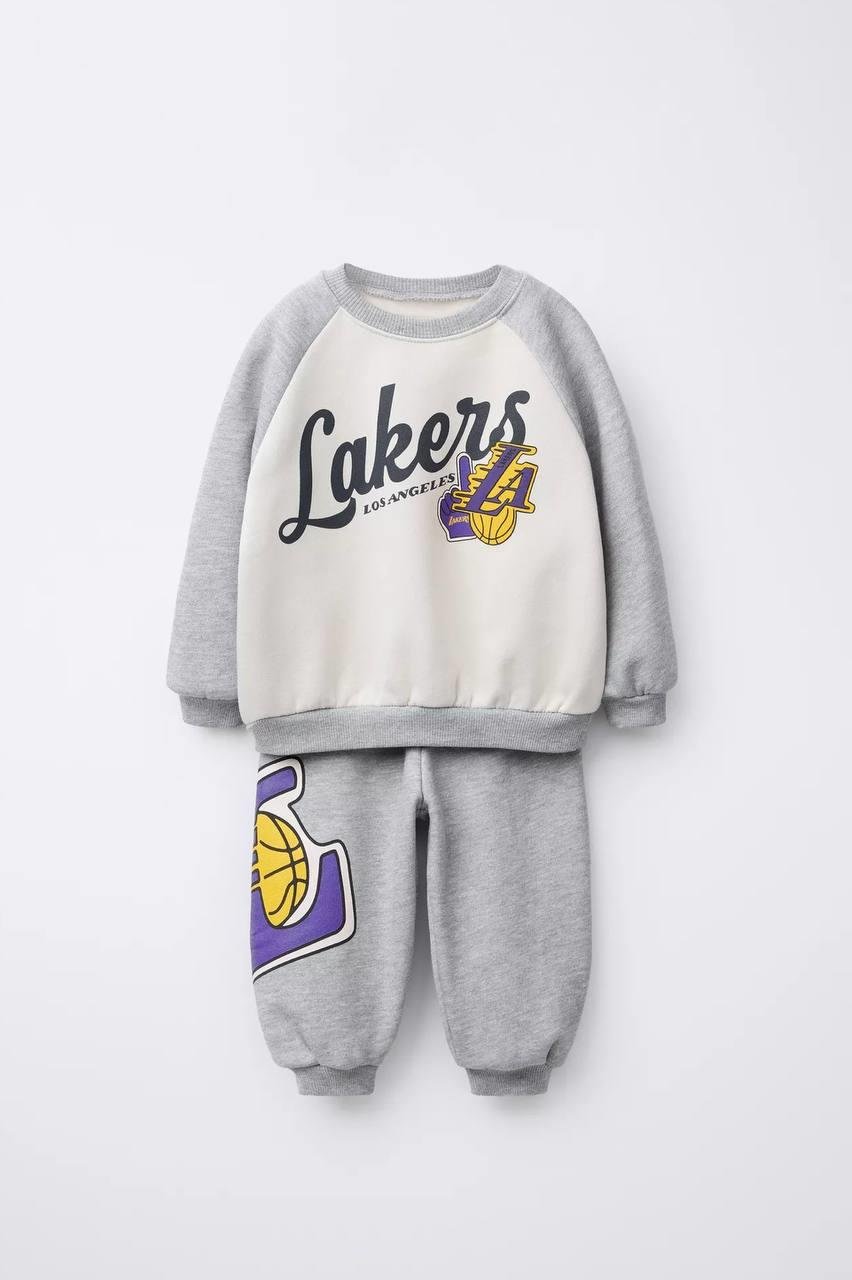 Erkek Çocuk Lakers Eşofman Takımı | NBA Lisanslı Sporcu Jogger Takım (3-12 Yaş)