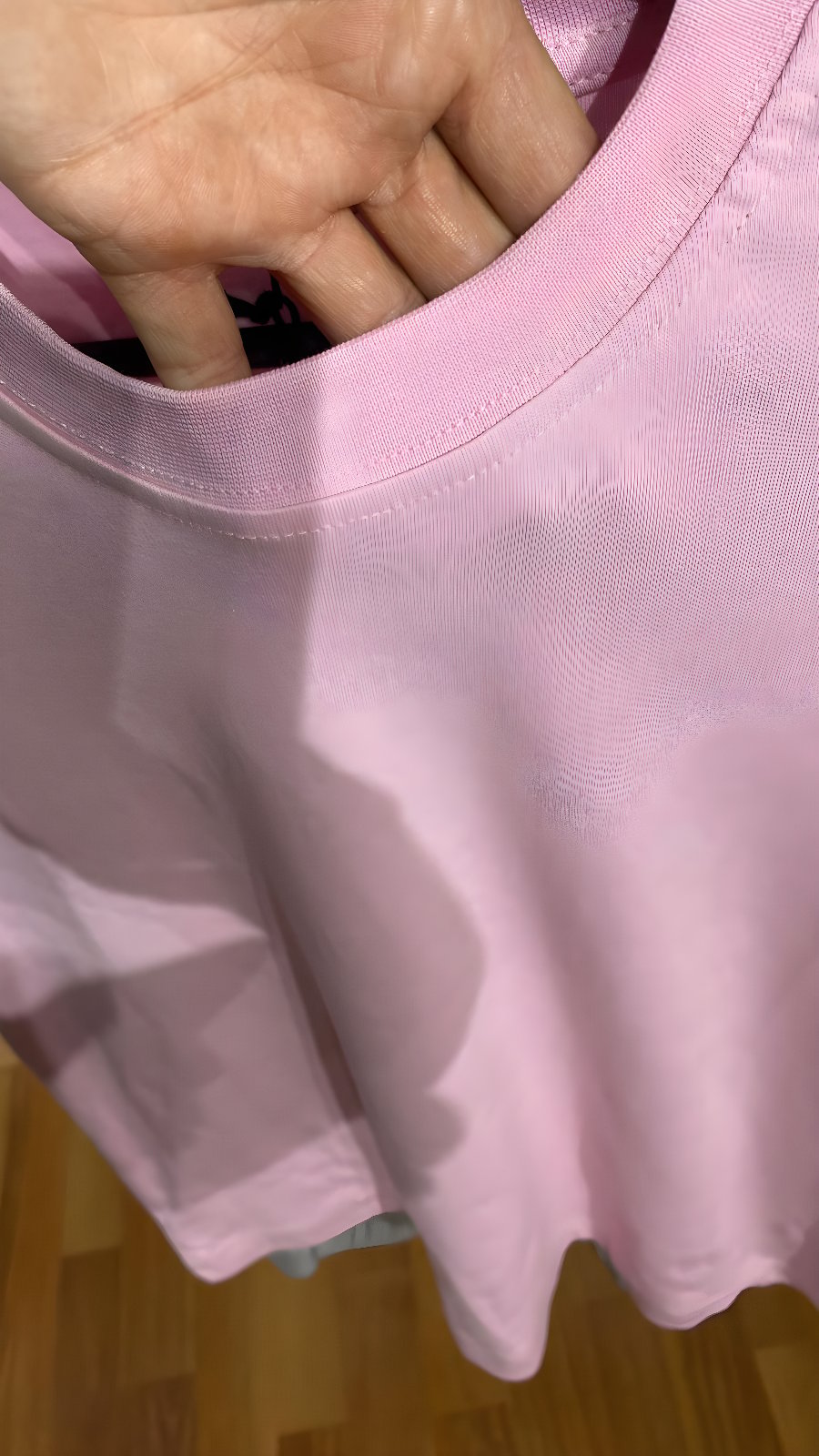 Kadın COS Stil Premium Basic Pembe Tişört