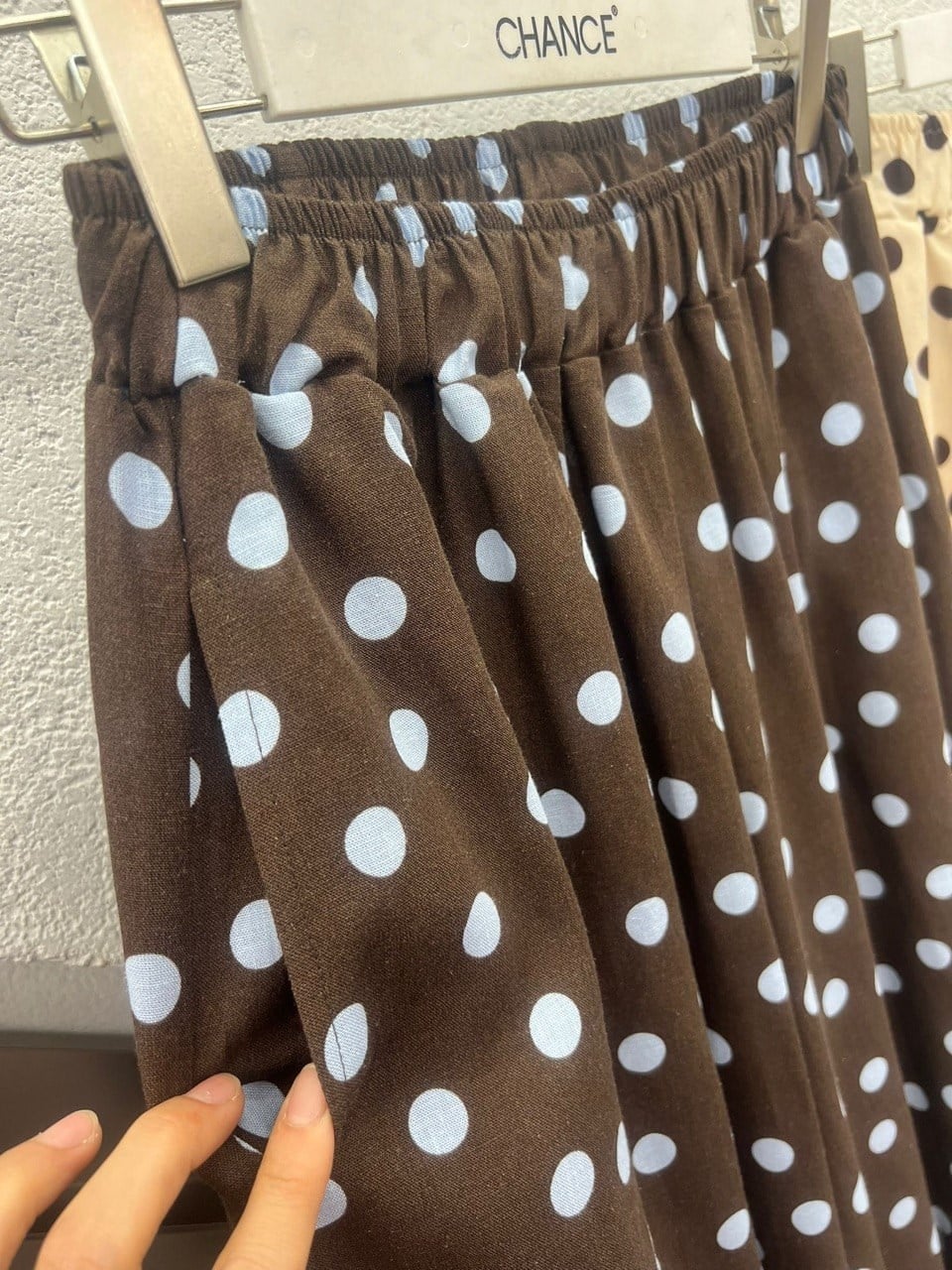 Kadın Puantiyeli Halter Yaka Pantolon Takım