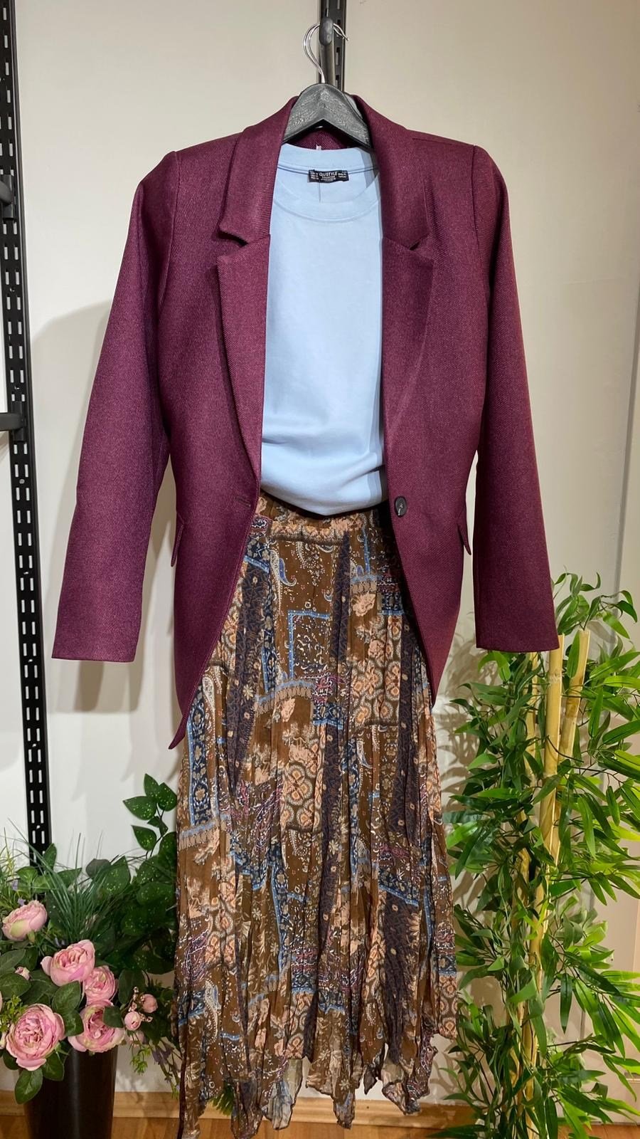 Kadın Tek Düğmeli Klasik Blazer Ceket