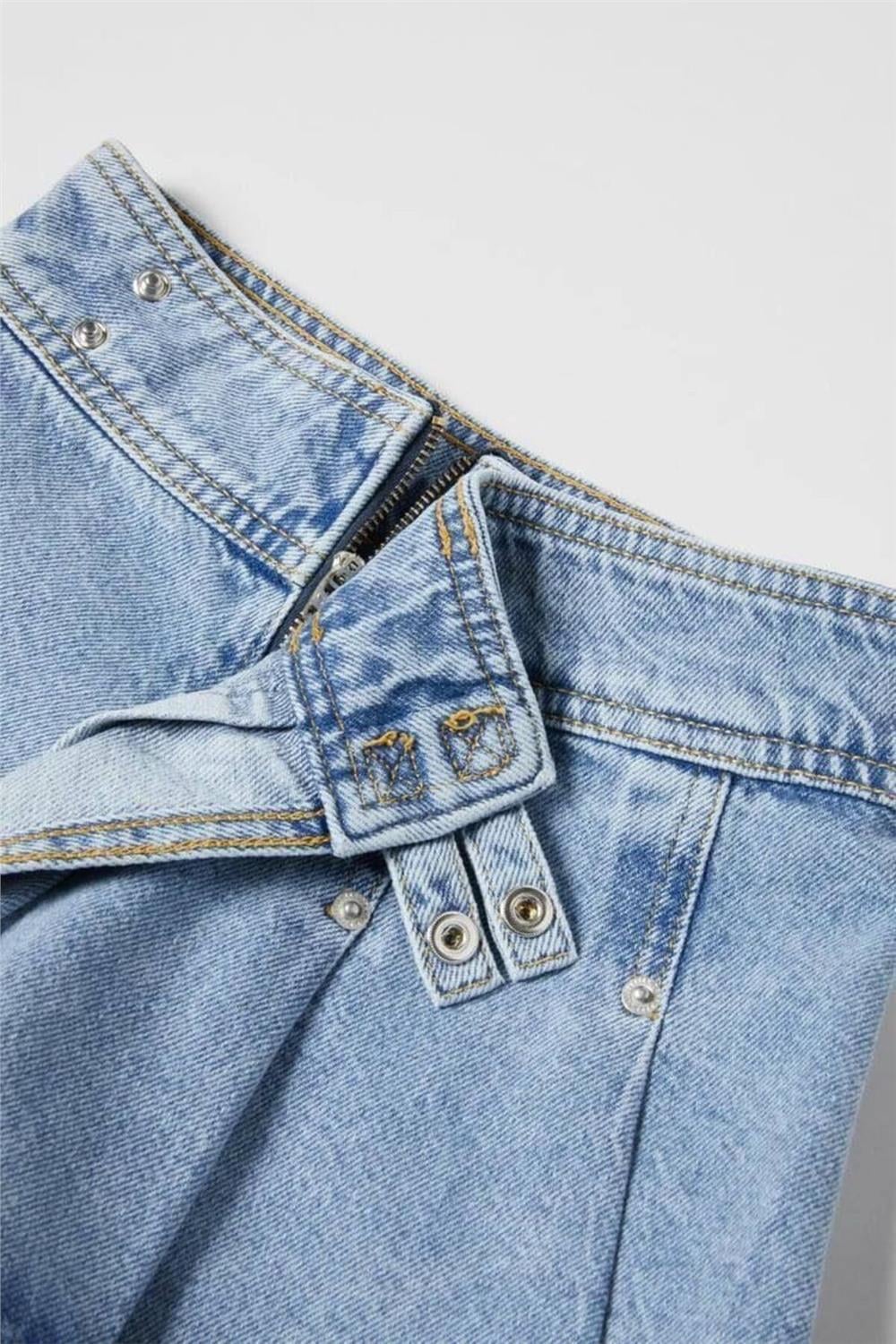 Kız Çocuk Denim Şort Etek
