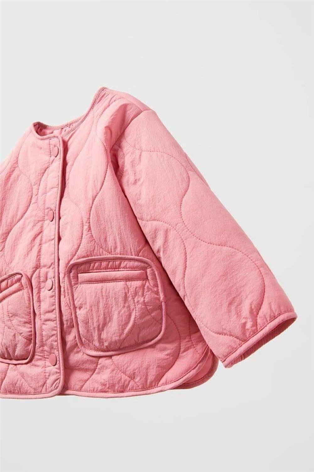 Kız Çocuk Pembe  Mont