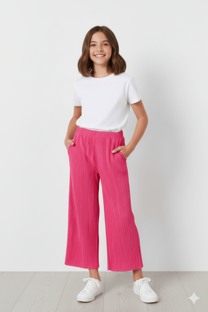Kız Çocuk  Yazlık Pantolon (Lacivert)