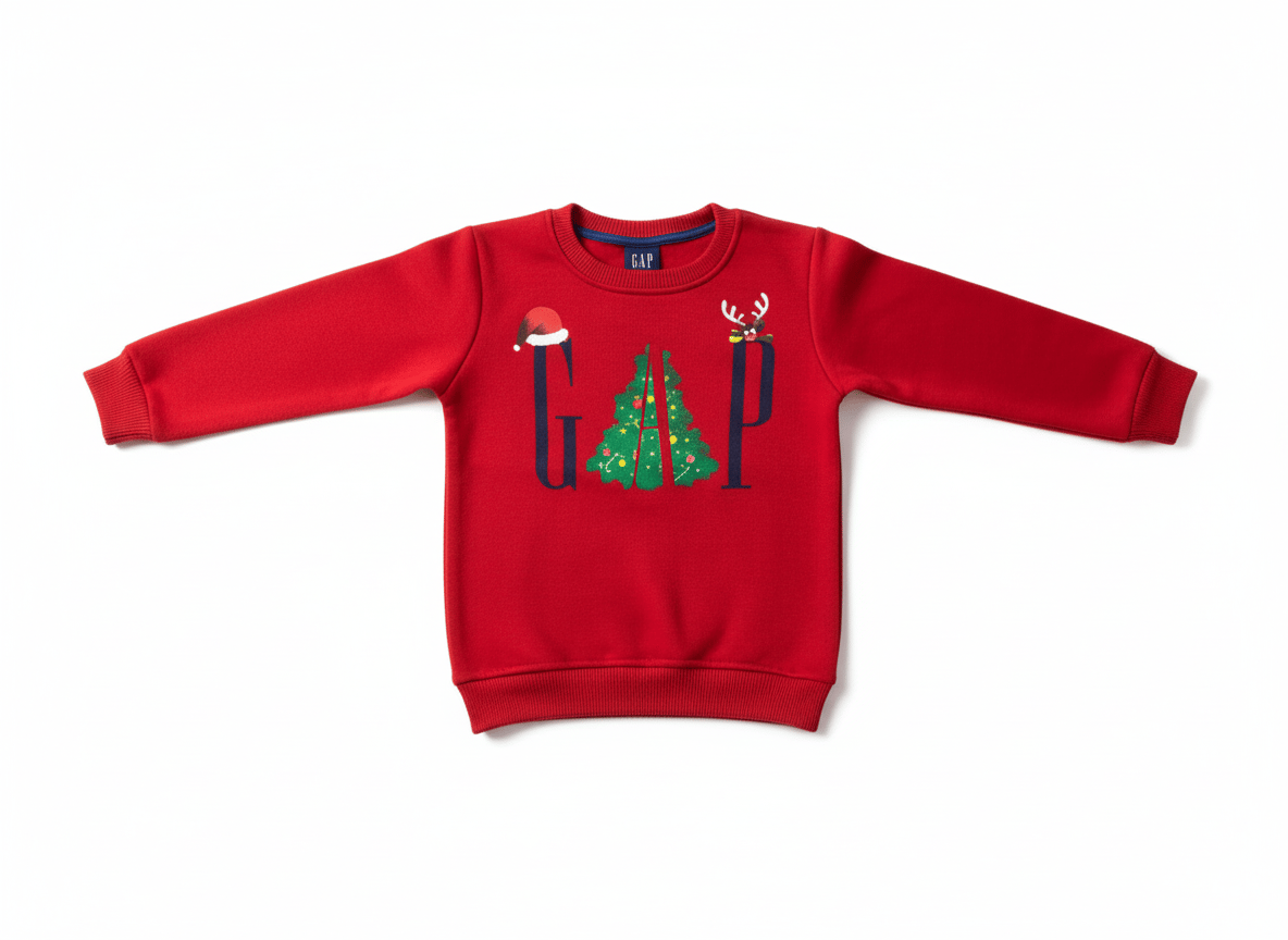 Kız Çocuk Yeni Yıl Temalı Sweatshirt