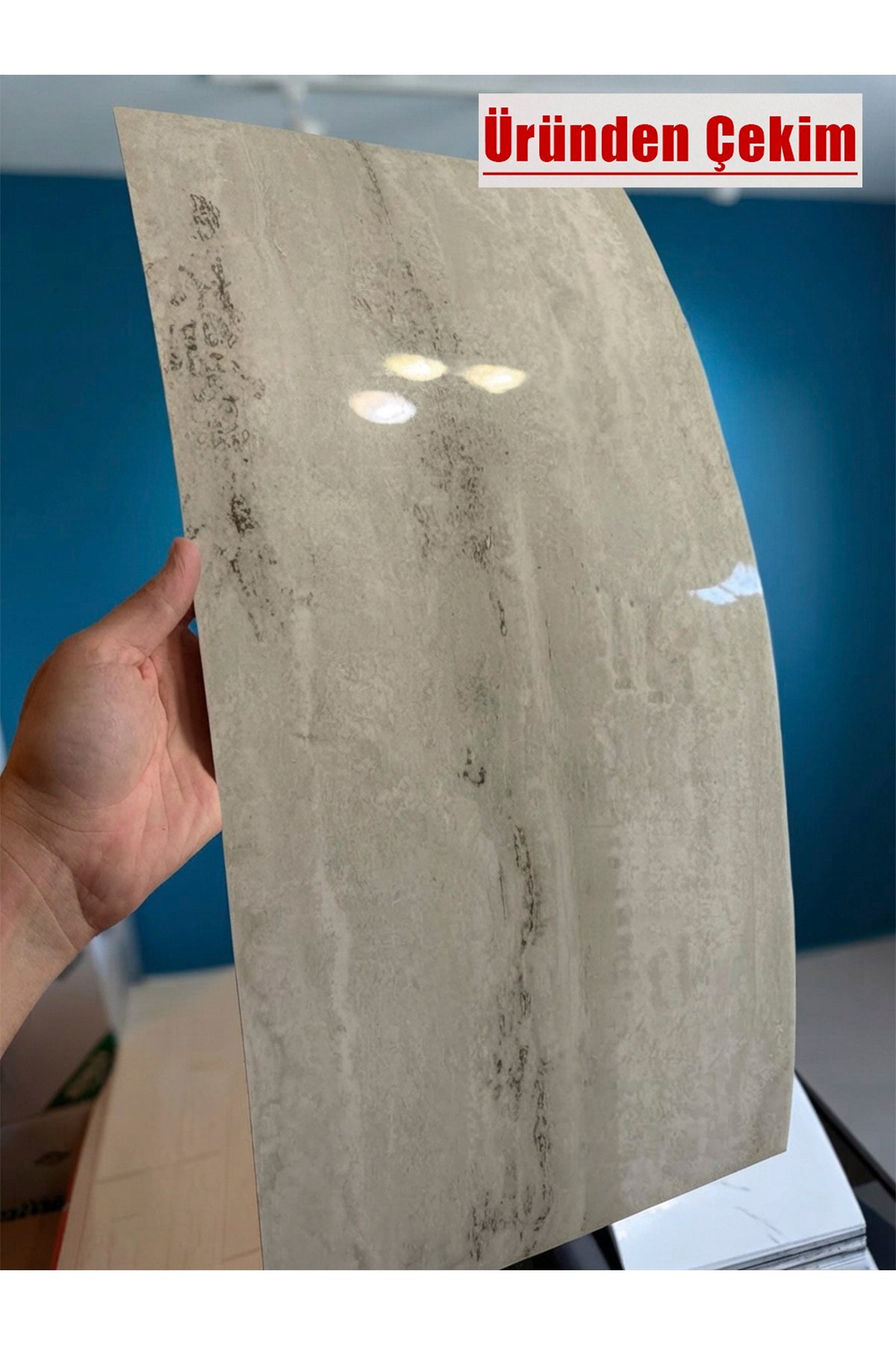 10 Adet, 30x60 Cm Açık Bej Açık Krem Renkler Lüks Mermer Desenli Kendinden Yapışkanlı Mutfak Banyo Wc Kaplama Pvc Panel M1019