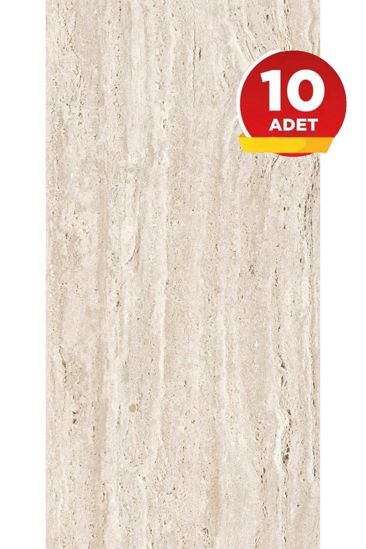 10 Adet, 30x60 Cm Açık Bej Açık Krem Renkler Lüks Mermer Desenli Kendinden Yapışkanlı Mutfak Banyo Wc Kaplama Pvc Panel M1019
