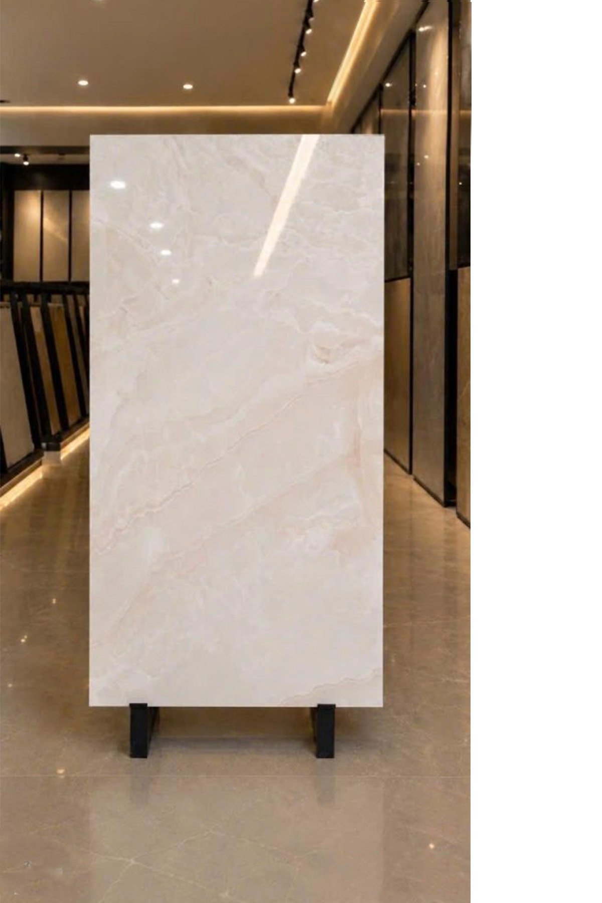 10 Adet, 30x60 Cm Açık Krem Bej Renkler Lüks Mermer Desenli Kendinden Yapışkanlı Mutfak Banyo Wc Kaplama Pvc Panel M059