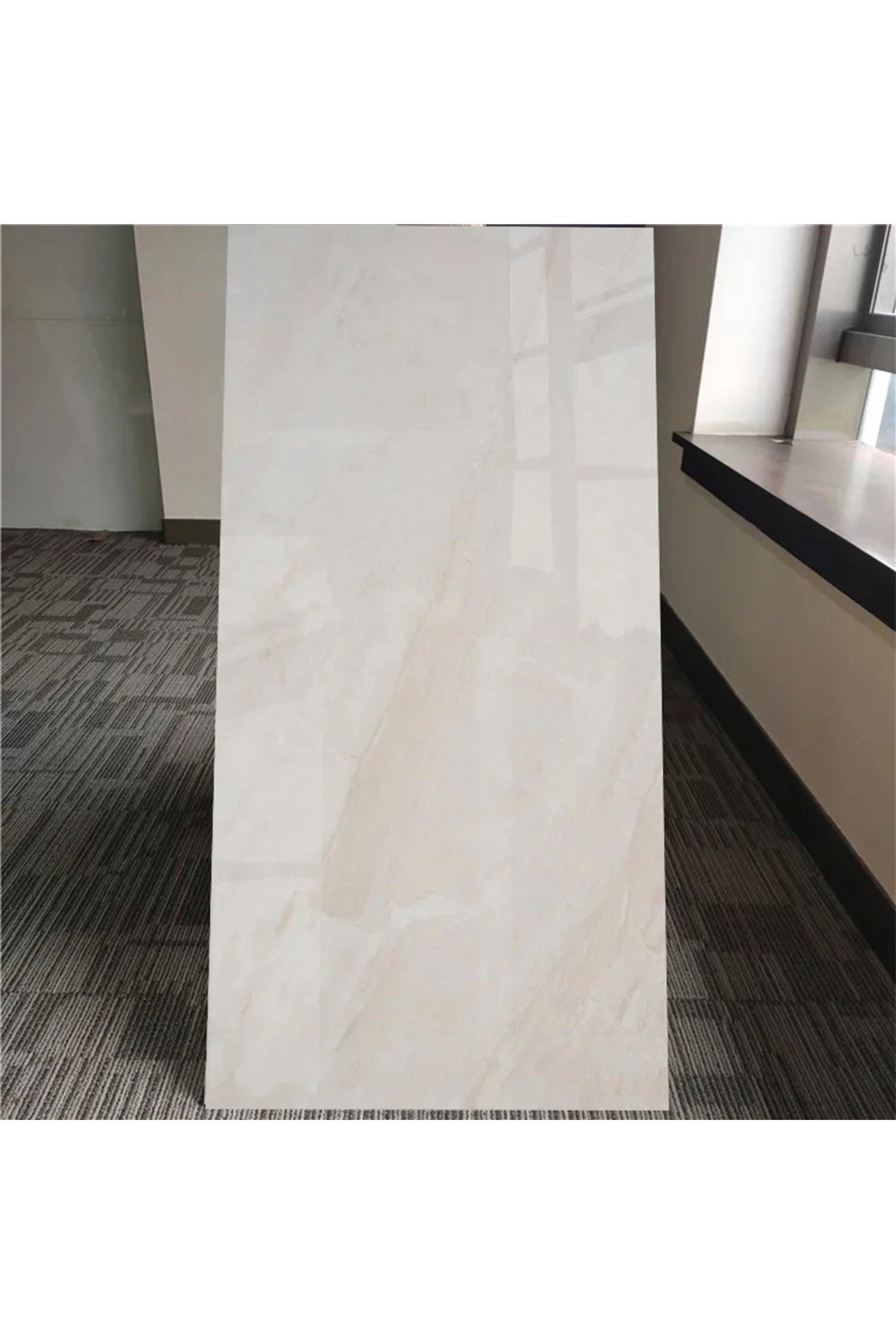 10 Adet, 30x60 Cm Açık Krem Bej Renkler Lüks Mermer Desenli Kendinden Yapışkanlı Mutfak Banyo Wc Kaplama Pvc Panel M059