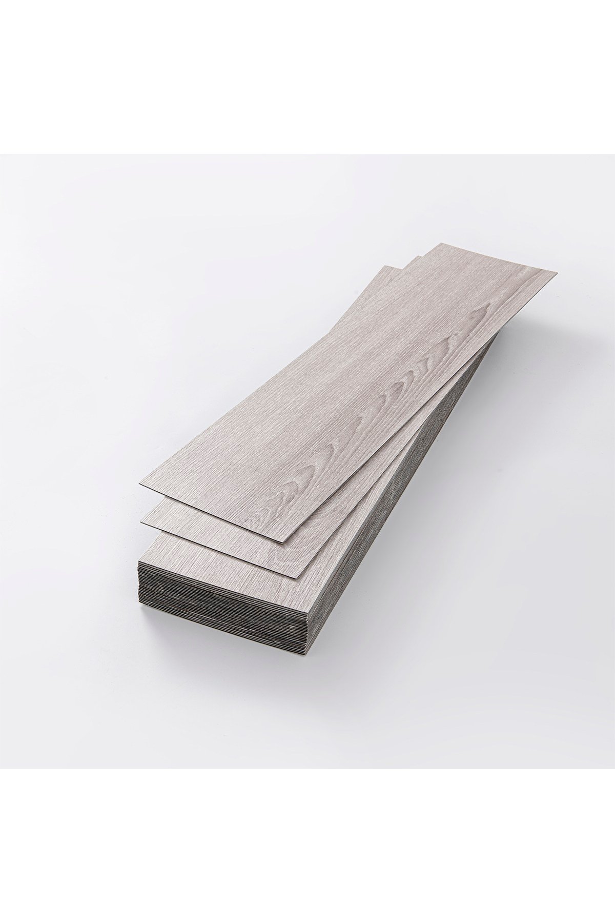 11 Adet, 60x15 Cm 1 m² Açık Gri Meşe, Gri-Bej Tonlarında Esnek Yıkanabilir Kesilebilir Silinebilir Zemin Duvar Parke Yer Döşemesi Kendinden Yapışkanlı PVC Zemin Kaplaması -Z003