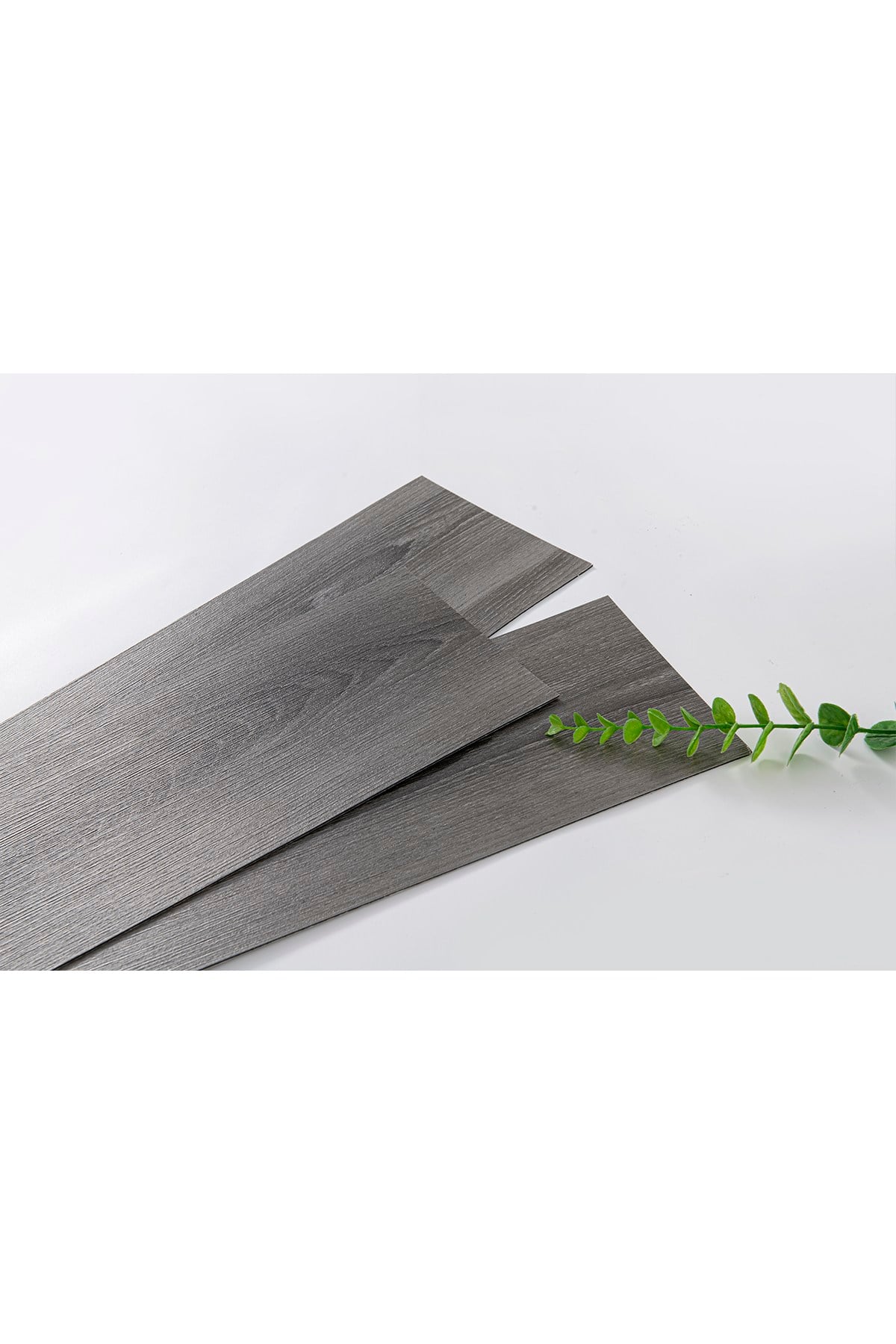 11 Adet, 60x15 Cm 1 m² Koyu Gri Tonlarında Esnek Yıkanabilir Kesilebilir Silinebilir Zemin Duvar Parke Yer Döşemesi Kendinden Yapışkanlı PVC Zemin Kaplaması -Z005