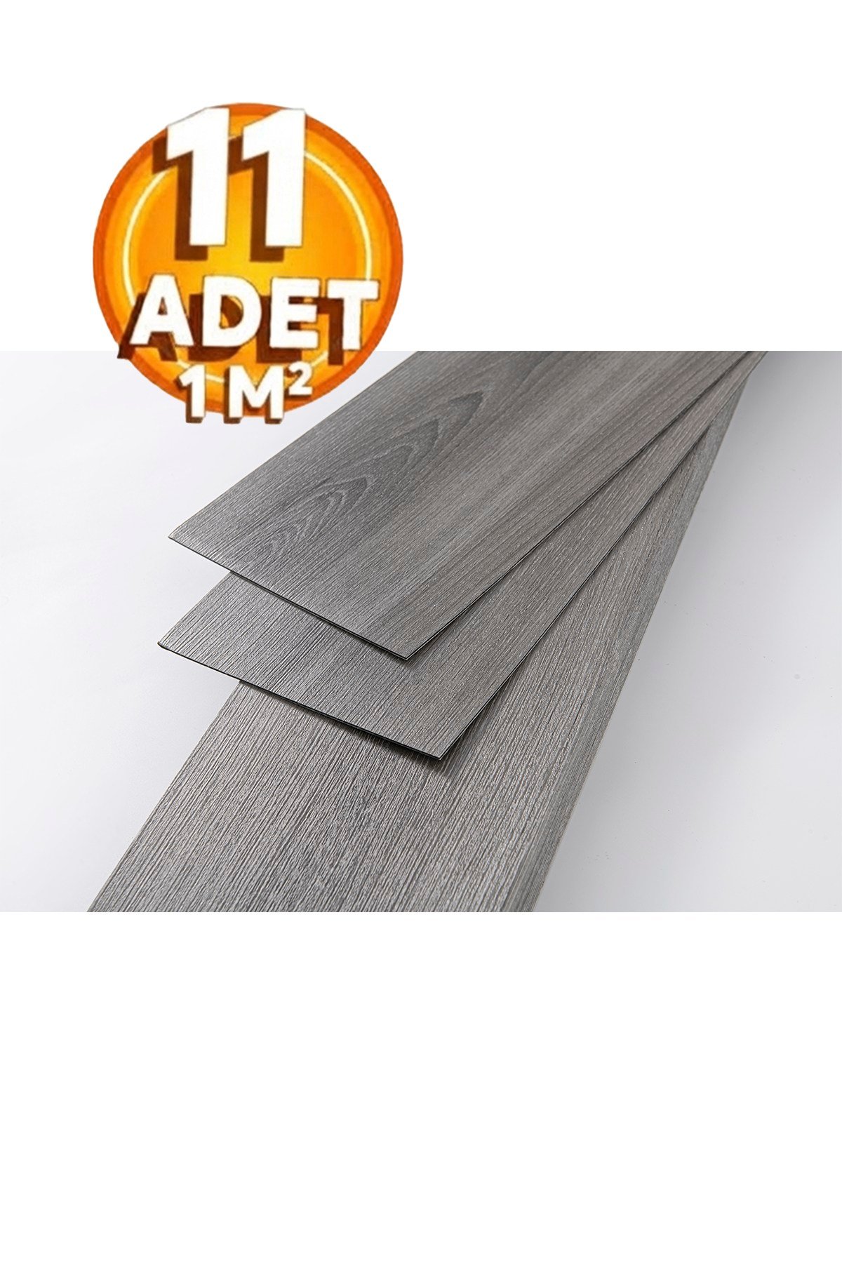 11 Adet, 60x15 Cm 1 m² Koyu Gri Tonlarında Esnek Yıkanabilir Kesilebilir Silinebilir Zemin Duvar Parke Yer Döşemesi Kendinden Yapışkanlı PVC Zemin Kaplaması -Z005