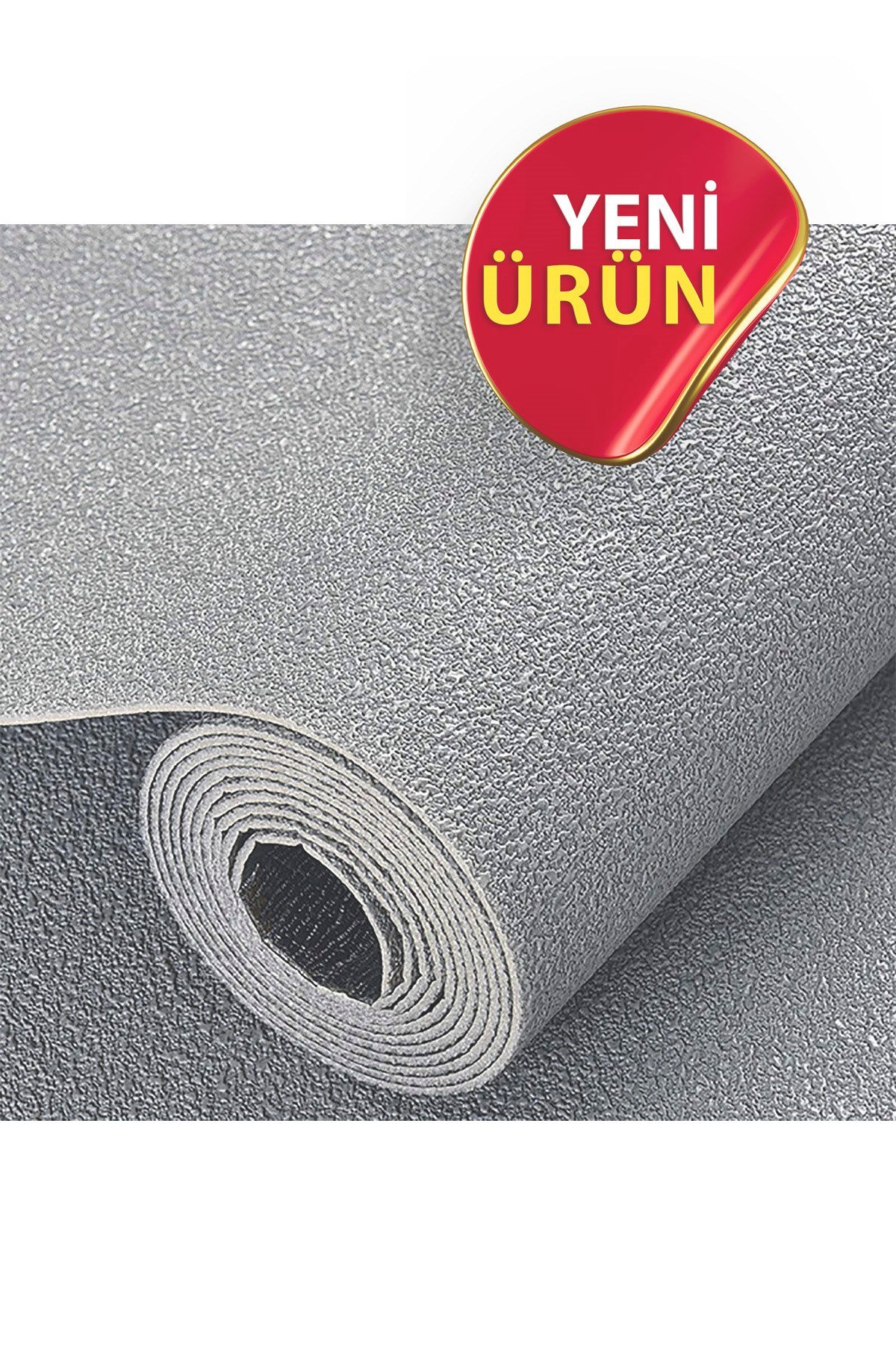 50x280cm Gri Renk Tek Rulo Halinde Kendinden Yapışkanlı Ek Yersiz Tek Parça XPE Isı Ses Yalıtım Dokulu Köpük Duvar Kağıdı-R281