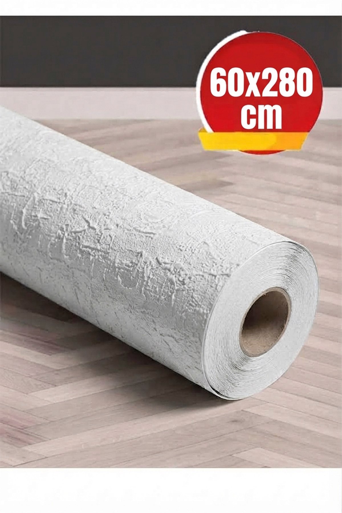 60x280 cm Beyaz Renk Tek Rulo Halinde Ek Yersiz Tek Parça XPE Isı Ses Yalıtım Kendinden Yapışkanlı Kendinden Desenli Dokulu Köpük Duvar Kağıdı-R-1001