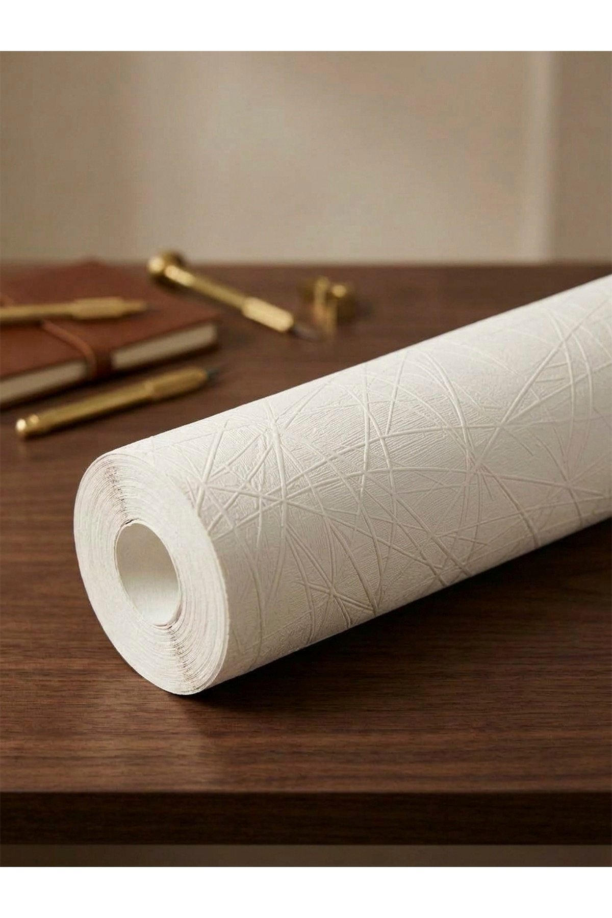 60x280 cm Kabartmalı Dokulu Beyaz Renk Tek Rulo Halinde Ek Yersiz Tek Parça XPE Isı Ses Yalıtım Kendinden Yapışkanlı Kendinden Desenli Dokulu Köpük Duvar Kağıdı-R-8001