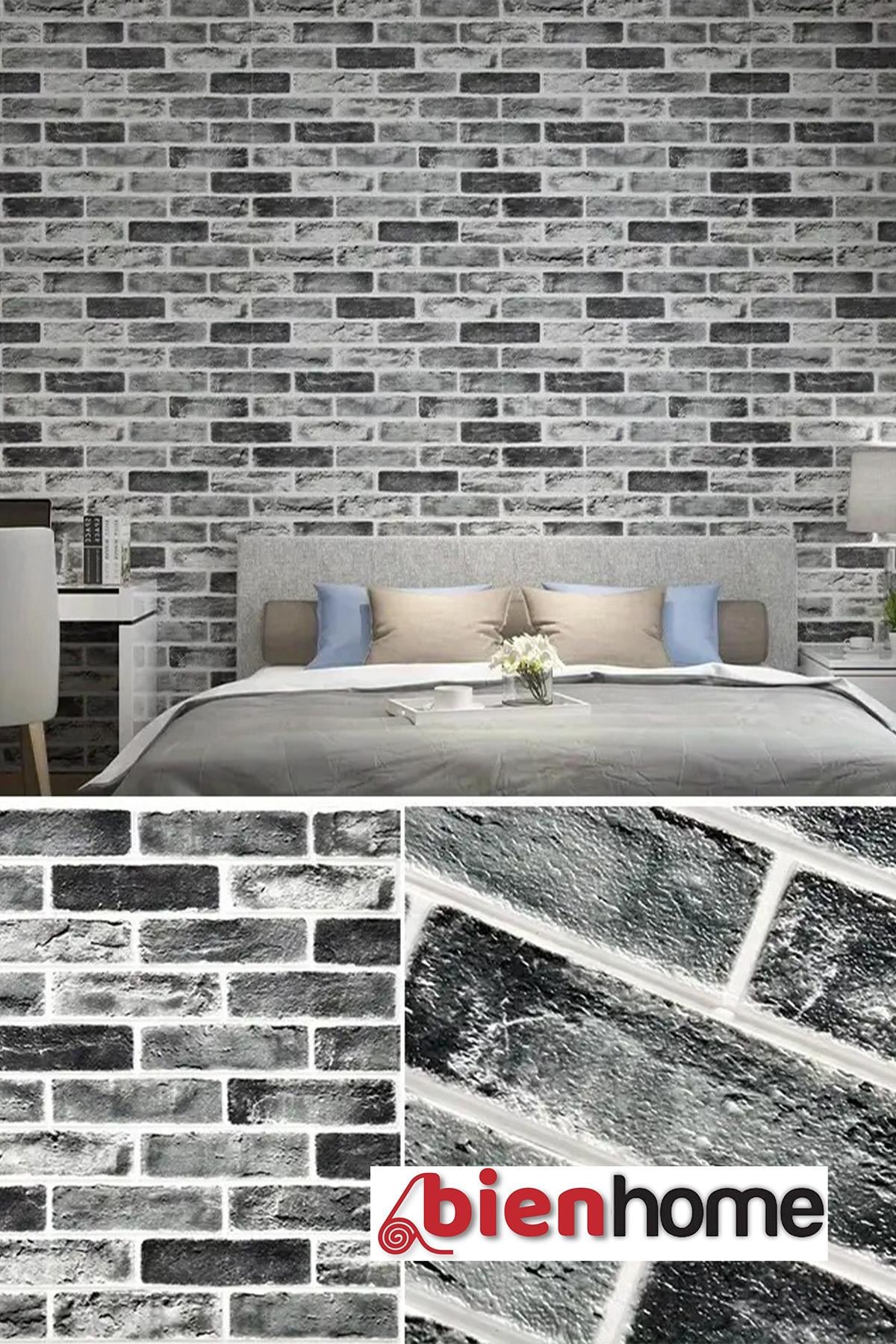 70x70 Cm 0,50M² Gri Emboss Dekoratif Kendinden Yapışkanlı Esnek Duvar Kağıdı Kaplama Paneli Köpük -5011