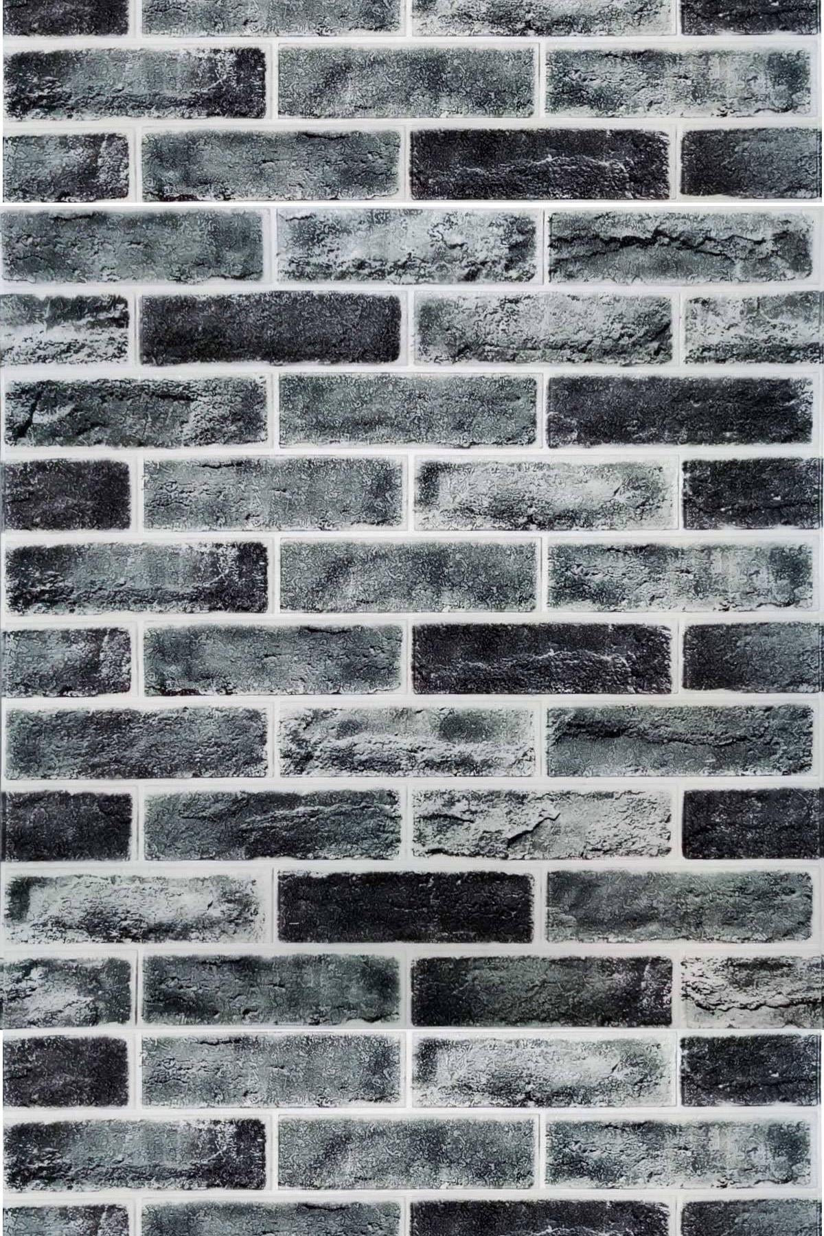 70x70 Cm 0,50M² Gri Emboss Dekoratif Kendinden Yapışkanlı Esnek Duvar Kağıdı Kaplama Paneli Köpük -5011