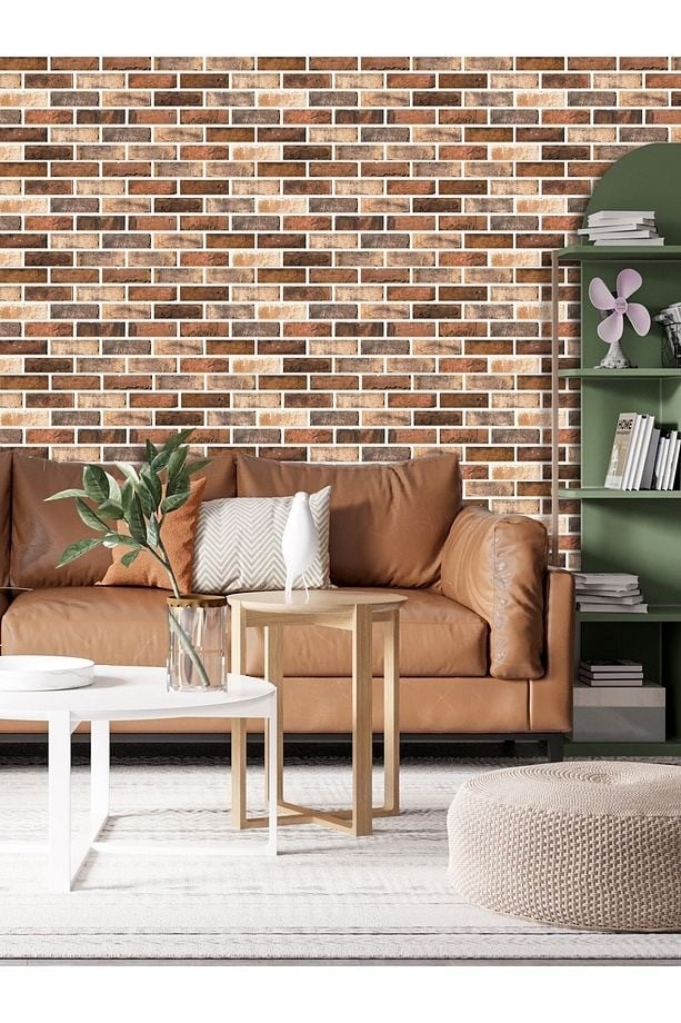 70x70 Cm 0,50M² Renkli 3d Dekoratif Kendinden Yapışkanlı Esnek Duvar Kağıdı Kaplama Paneli Köpük -5013
