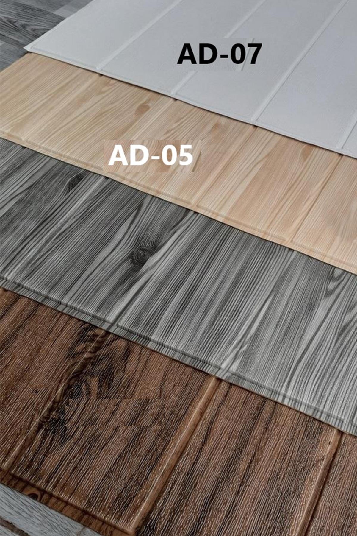 70x70Cm 0,50M² 3d Meşe Ahşap Lambri Görünüm Kendinden Yapışkanlı Duvar Kağıdı Kaplama Panel Köpük -AD05