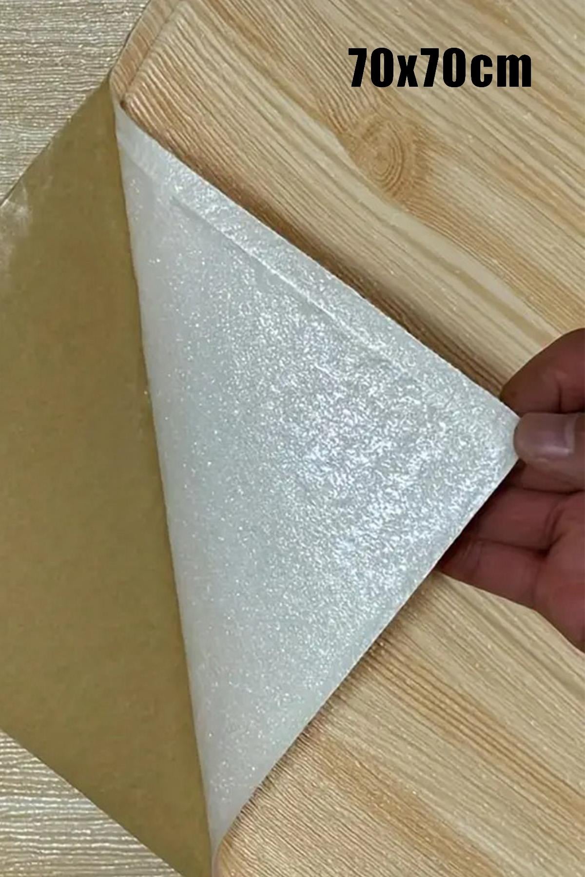 70x70Cm 0,50M² 3d Meşe Ahşap Lambri Görünüm Kendinden Yapışkanlı Duvar Kağıdı Kaplama Panel Köpük -AD05
