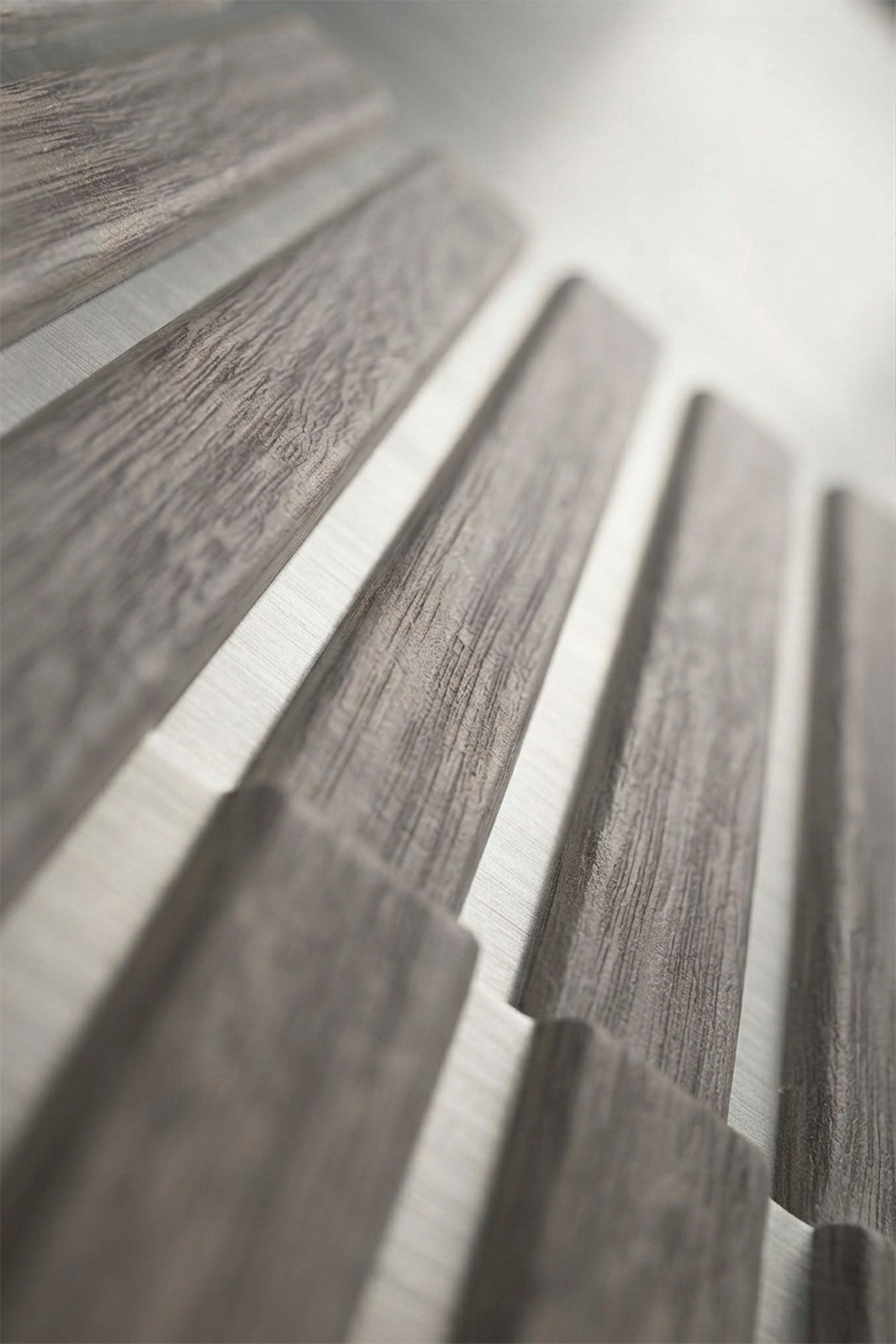 70x70cm 0,50M² Gümüş Gri Lambri Panel Ahşap Duvar Çıtası Desenli Gümüş Gri Kendinden Yapışkanlı Akustik Duvar Paneli Köpük -1406