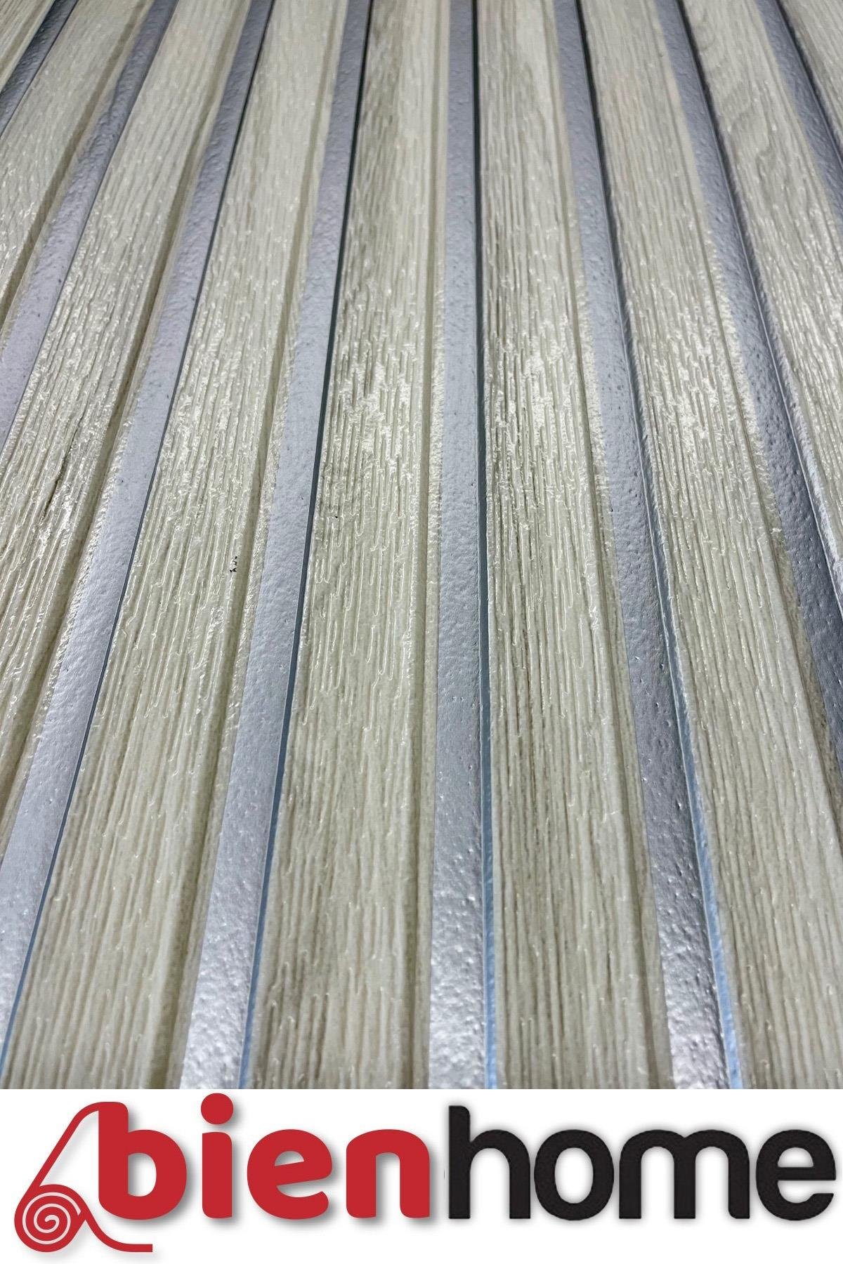 70x70cm 0,50M² Gümüş Lambri Panel Ahşap Duvar Çıtası Desenli Kendinden Yapışkanlı Akustik Duvar Paneli Köpük -1405