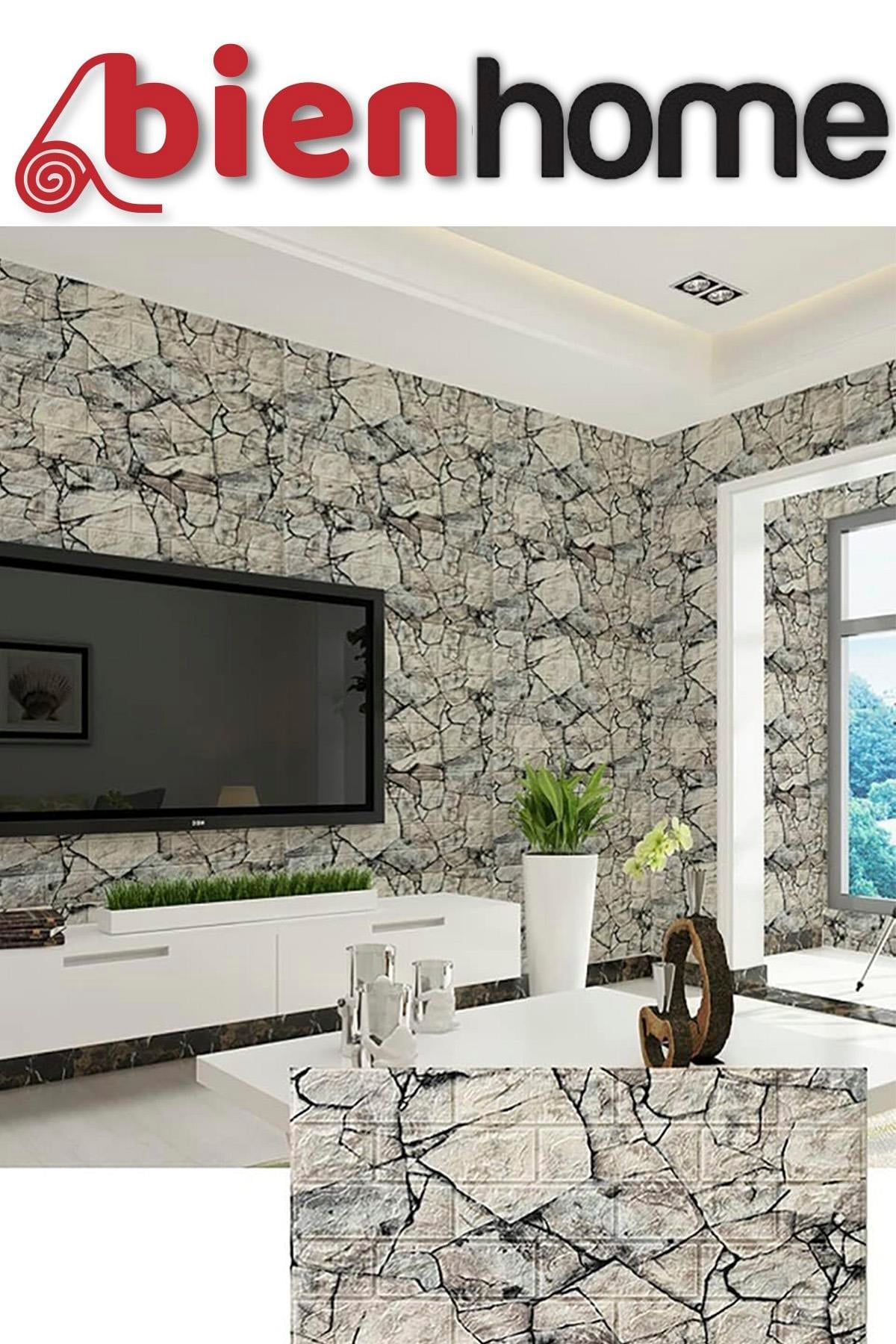 70x77 Cm Beyaz 0,54M² 3d Kendinden Yapışkanlı Tuğla Duvar Kağıdı Kaplama Panel Köpük FC84