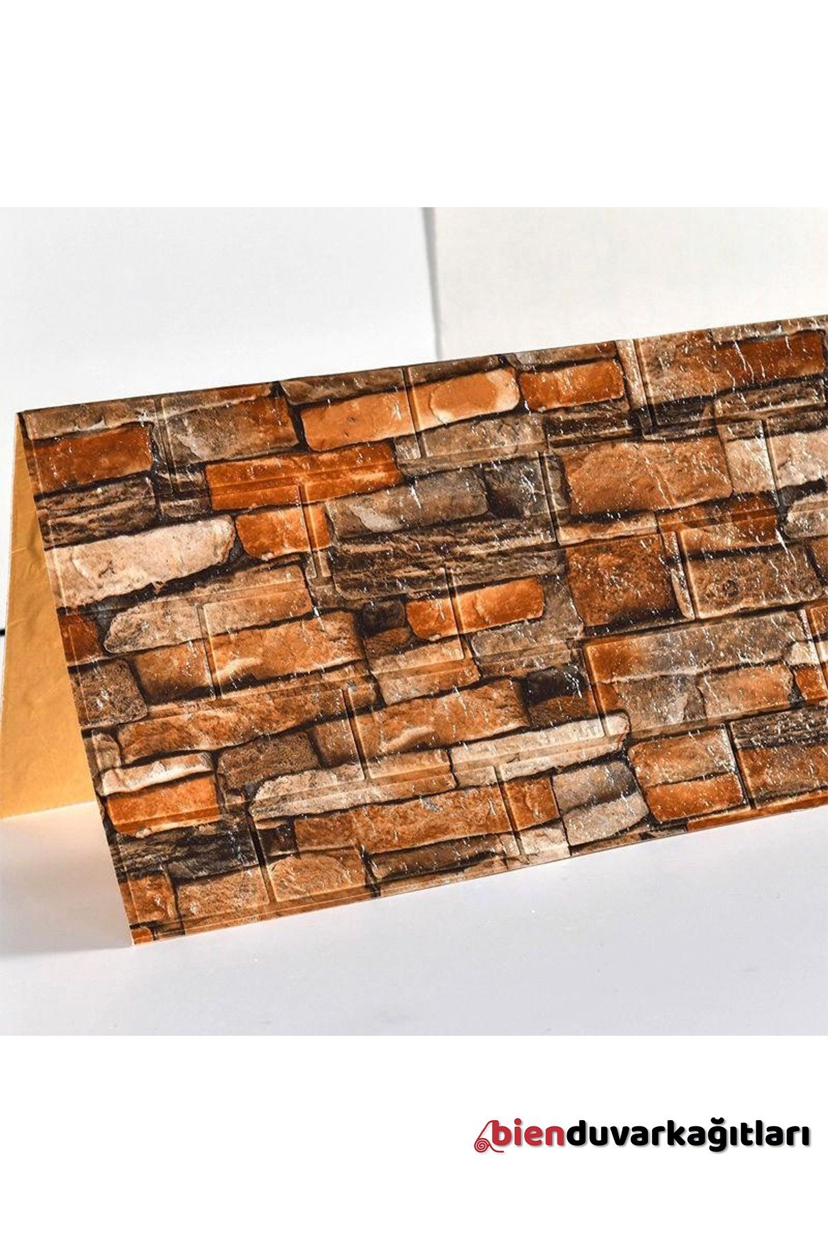 70x77 Cm Beyaz 0,54M² 3d Kendinden Yapışkanlı Renkli Antik Tuğla Duvar Kağıdı Kaplama Panel Köpük-FC24