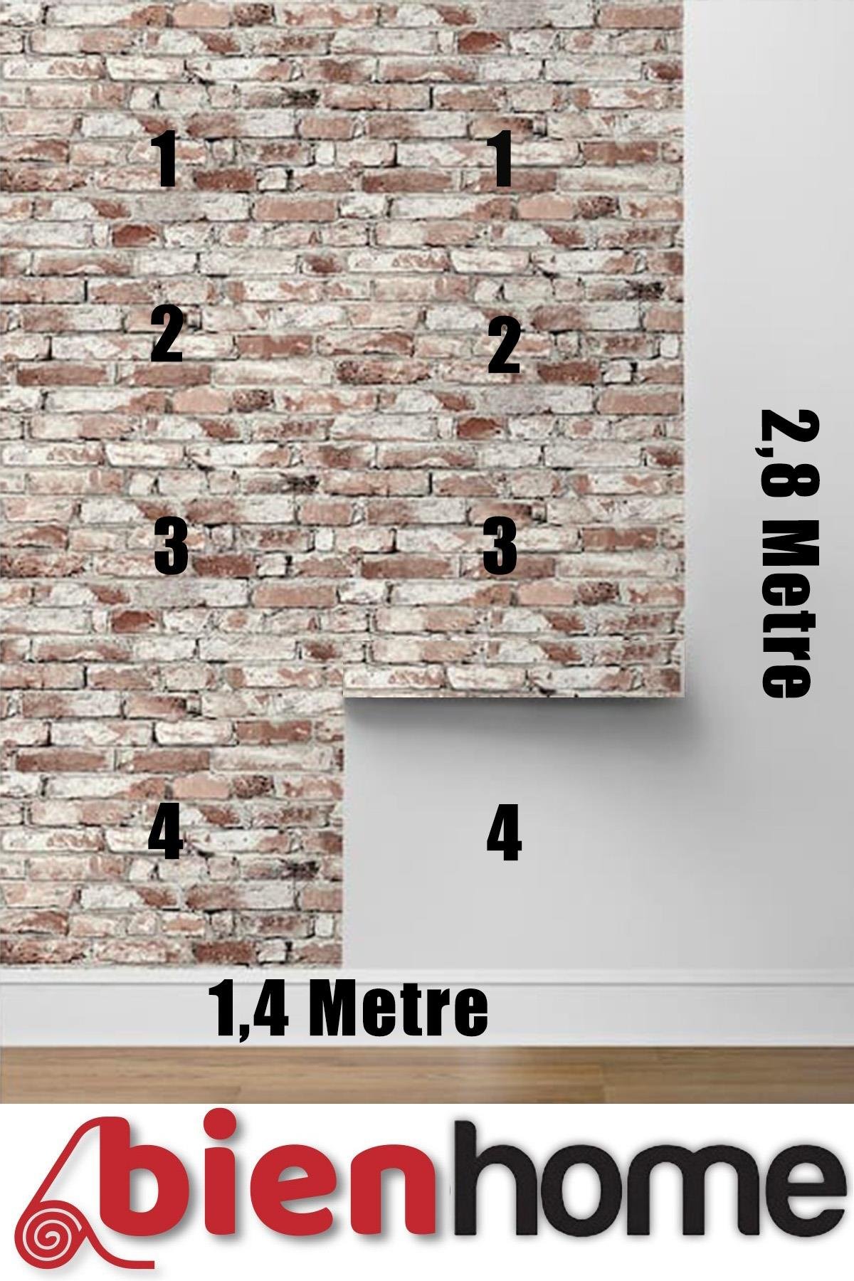 70x77 Cm Beyaz 0,54M² 3d Kendinden Yapışkanlı Tuğla Duvar Kağıdı Kaplama Panel Köpük-FC83