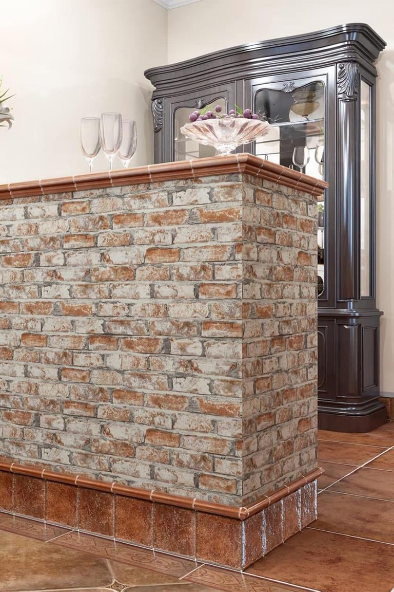 70x77 Cm Beyaz 0,54M² 3d Kendinden Yapışkanlı Tuğla Duvar Kağıdı Kaplama Panel Köpük-FC83