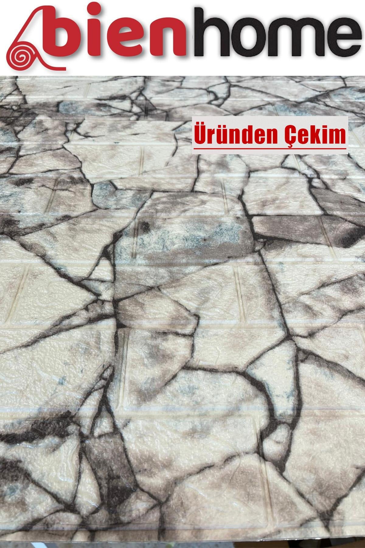 70x77 Cm Beyaz 0,54M² 3d Kendinden Yapışkanlı Tuğla Duvar Kağıdı Kaplama Panel Köpük FC84