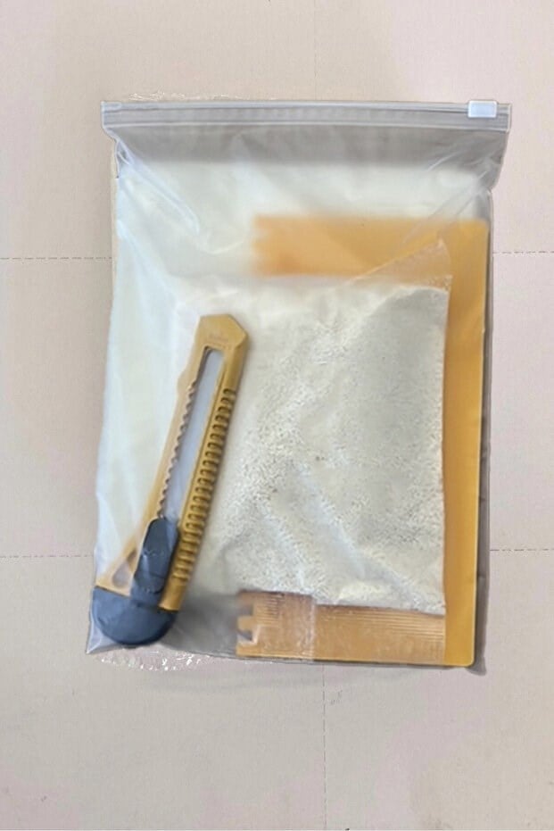Bien Duvar Kağıdı Uygulama Seti, 3'lü Set - Kilitli Fermuar Poşet Buzlu --- Hızlı Yapıştırıcı, Maket Bıçağı, Süper Hava Alma Aparatı