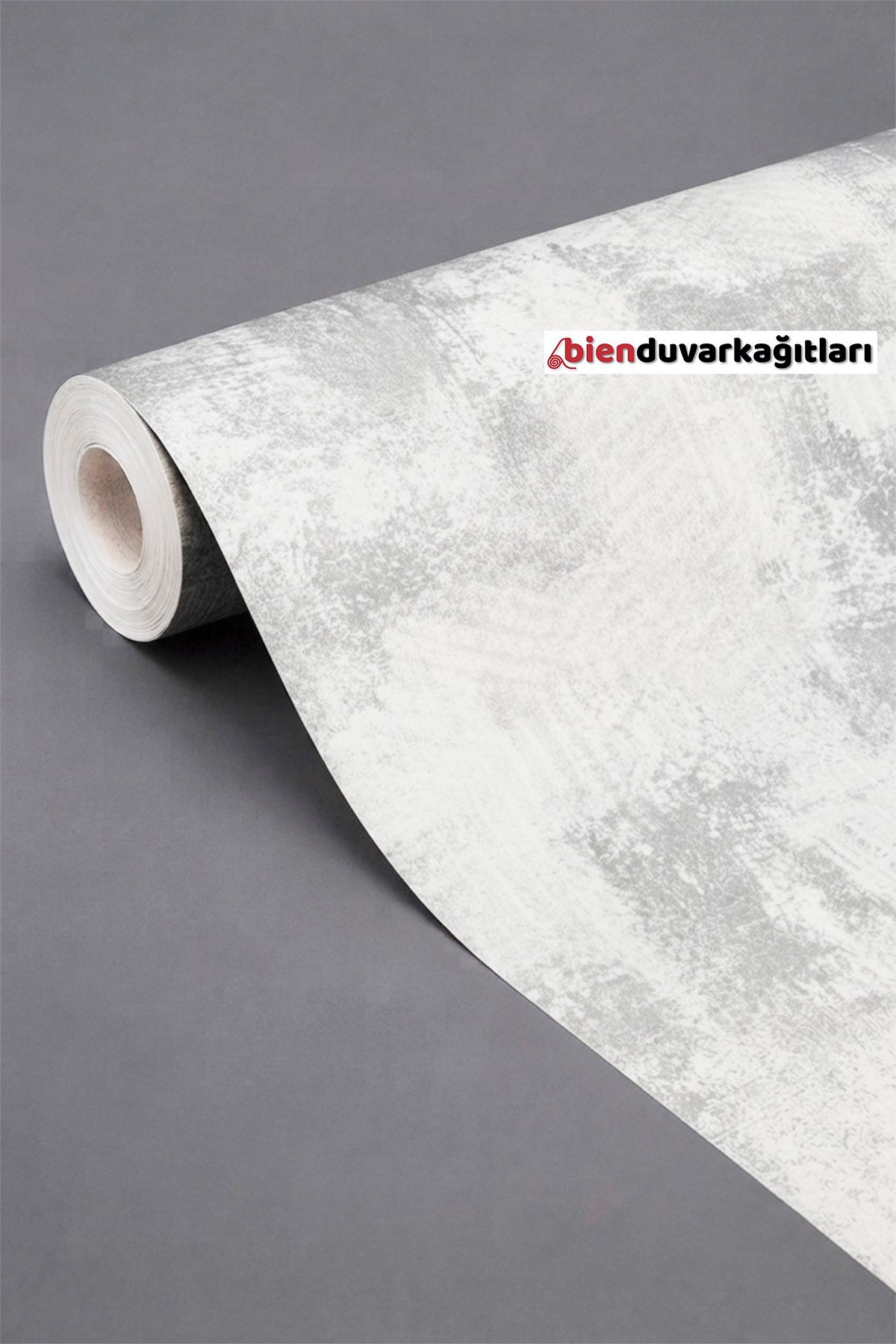 Bien Duvar Kağıtları 370-3 Gümüş Dalgalı Eskitme Parlak Gri Exclusive Yerli Vinil Duvar Kağıdı Style 16,5 m², 1.06Mx15.60M