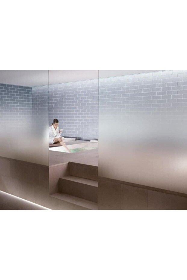 Bien Exclusive (50CM X 2MT), 1 M² Cm Şeffaf Buzlu Cam Premium Yapışkanlı Kaplama Pvc Folyo F-02