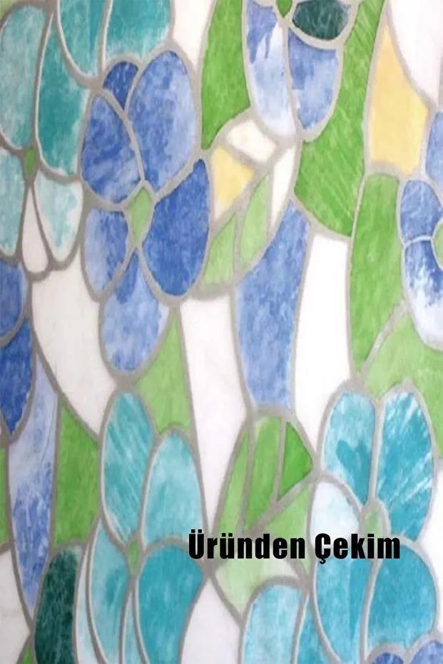 Bien Exclusive (50CM X 2MT), 1 M² Cm Vitray Pencere Desen Şeffaf Yapışkanlı Kaplama Pvc Folyo F-63