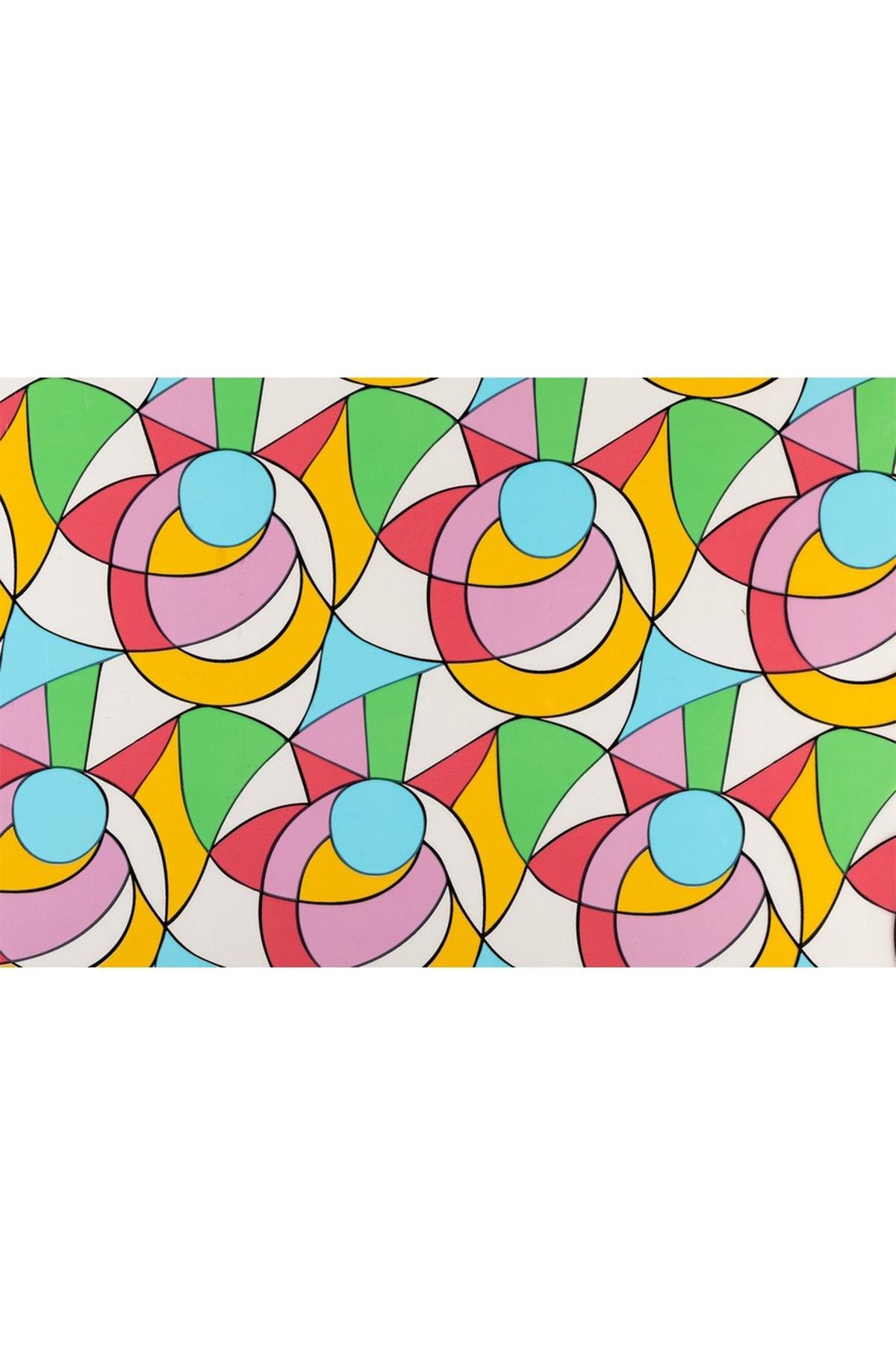 Bien Exclusive (50CM X 2MT), 1 M² Cm Vitray Pencere Desen Şeffaf Yapışkanlı Kaplama Pvc Folyo F-60