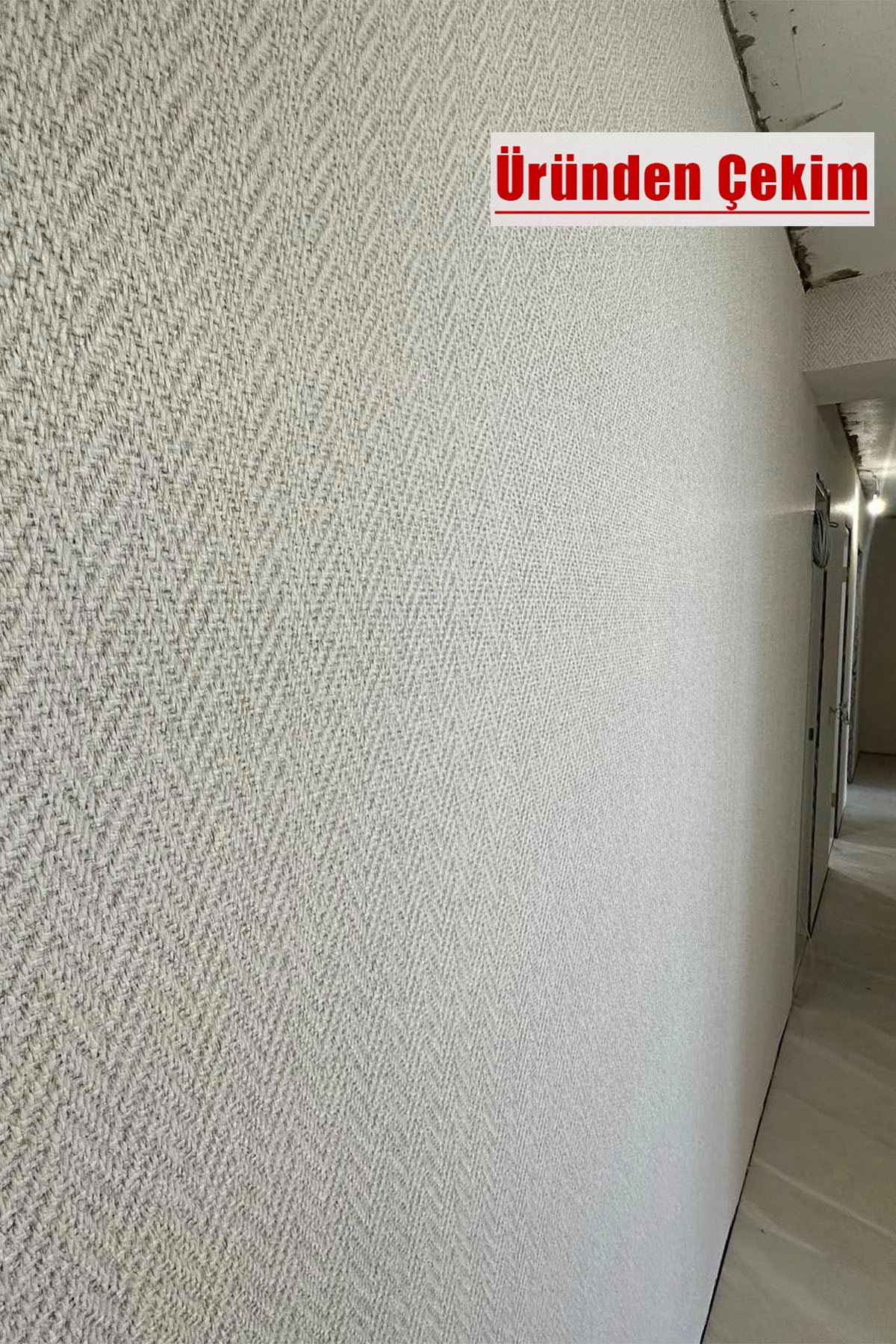 Bien Exclusive 5110 Florida Wave Dalga, Balık Sırtı Desen Açık Gri Rengi Duvar Kağıdı 5 M²
