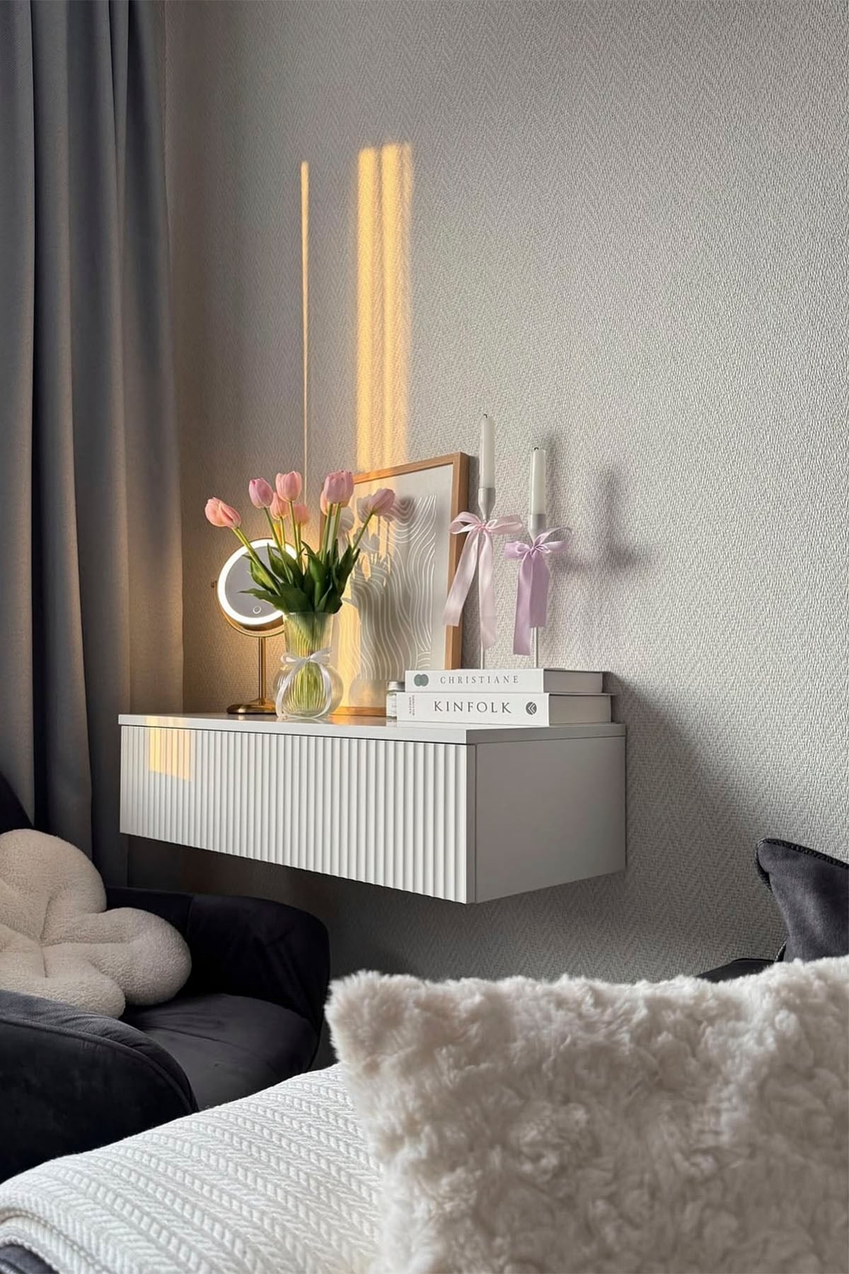 Bien Exclusive 5120 Florida Wave Dalga, Balık Sırtı Desen Krem Ekru Rengi Duvar Kağıdı 5 M²