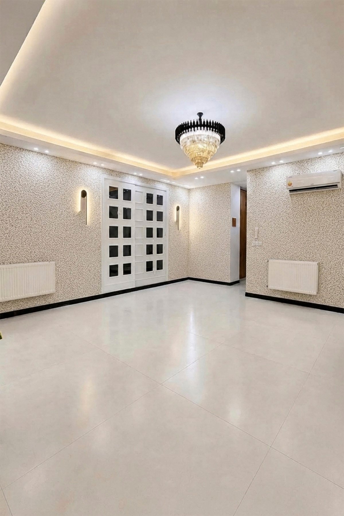 Bien Exclusıve 5500 Serin Krem Hasır Hissi Lüks Görünüm Dokulu Duvar Kağıdı 53x1000 cm, 5M²