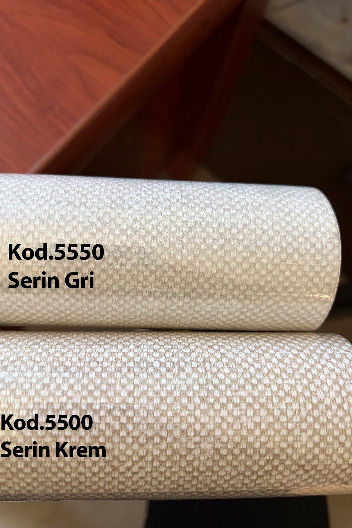Bien Exclusıve 5500 Serin Krem Hasır Hissi Lüks Görünüm Dokulu Duvar Kağıdı 53x1000 cm, 5M²
