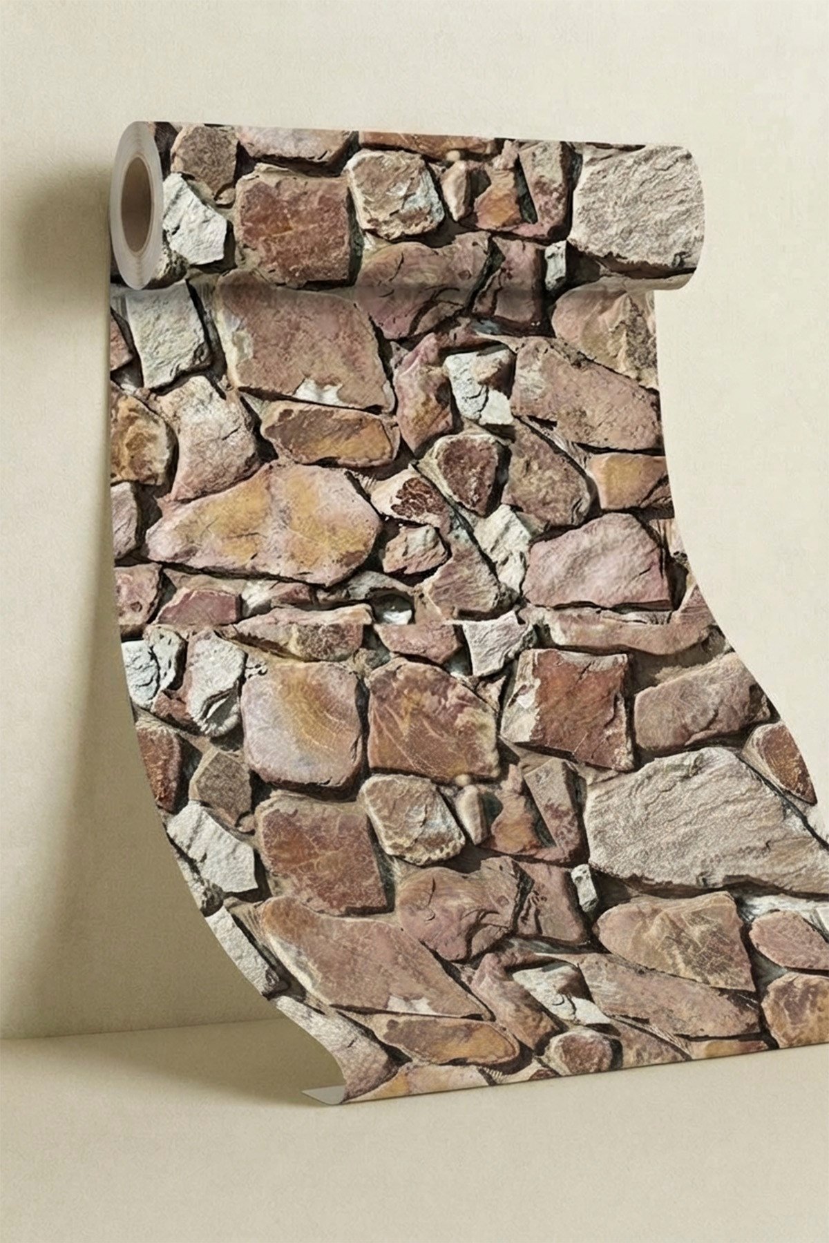Bien Exclusive 7080 Taş Desenli 3D Stone Dağınık Taş Desenli Duvar Kağıdı 5 M²