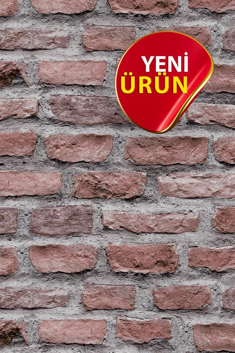 Bien Exclusive 7998 Kiremit Renk Geçmeli Taş Desenli 3D Görünüm Duvar Kağıdı 5 M²