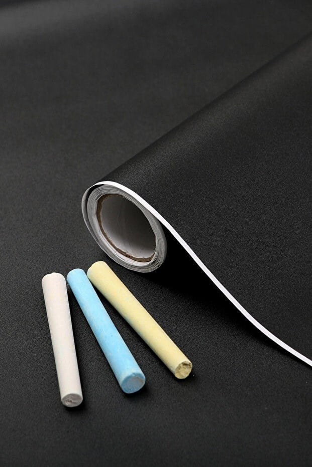 Bien Exclusive D-c-fix 213-5004 Kendinden Yapışkanlı Siyah Yazı Tahtası Folyo 90 x 150 Cm *Tebeşirli