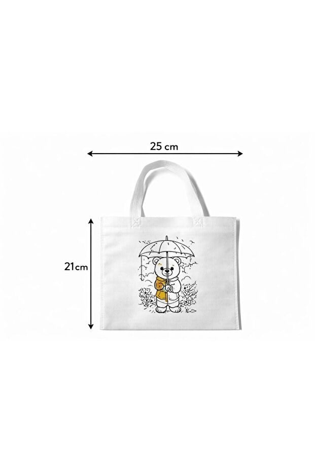 BienHome 6 Renk Boya Fırça Dahil, Çocuk Boyama Çantası, Boyama Bez Çanta Tote Bag,Eğitici ,10'lu paket 25*20 çanta Çocuk Gelişimi Boyama Etkinlik