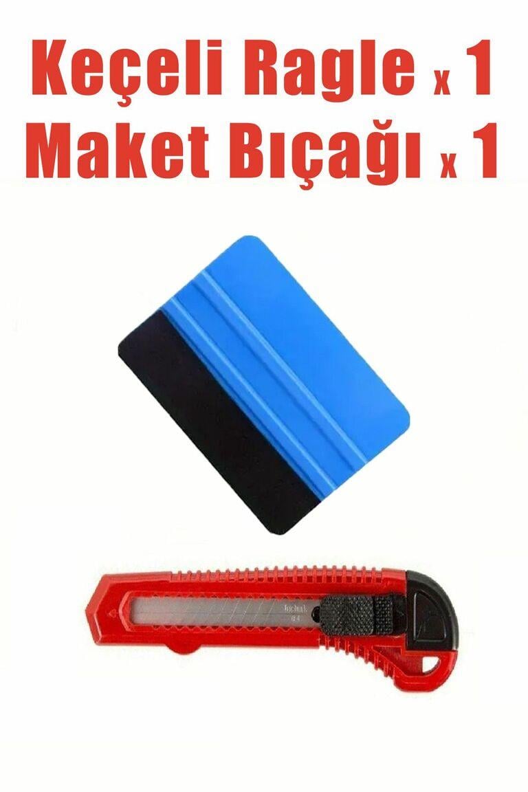 Duvar Paneli Uygulama Seti 1 Adet Keçeli Ragle 1 Adet Falçata Duvar Paneli Kağıdı Folyo Uygulama Set