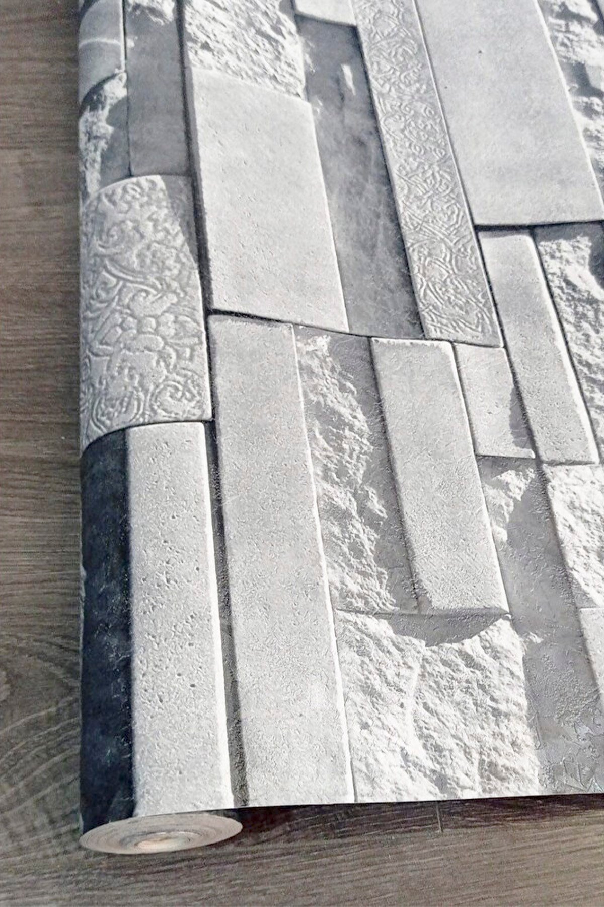 EXCLUSIVE - Taş Desen Duvar Kağıdı (5 M²) 9200 9200, 53 x 1000